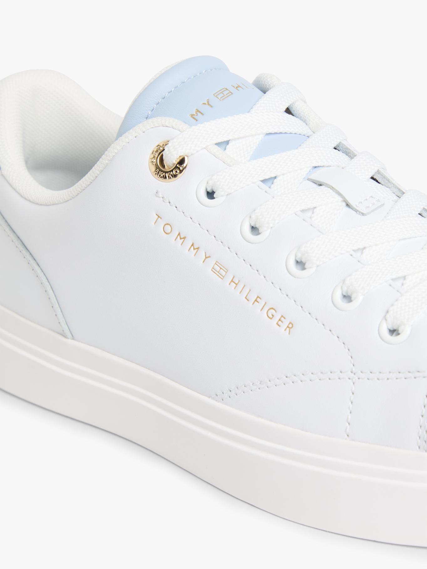 Zapatillas De Cuero Con Logo Metalizado-1