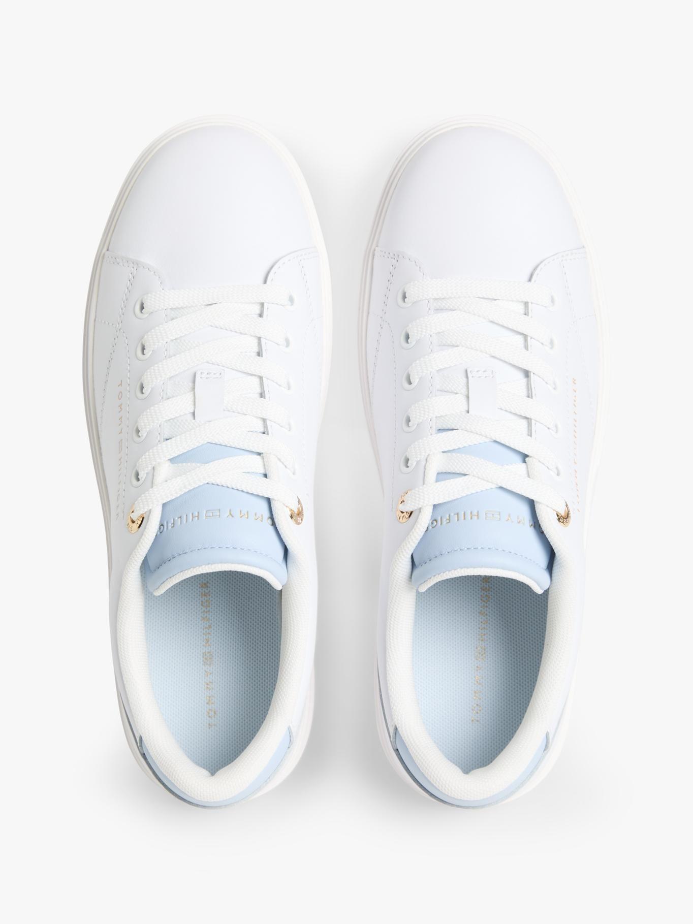 Zapatillas De Cuero Con Logo Metalizado-2