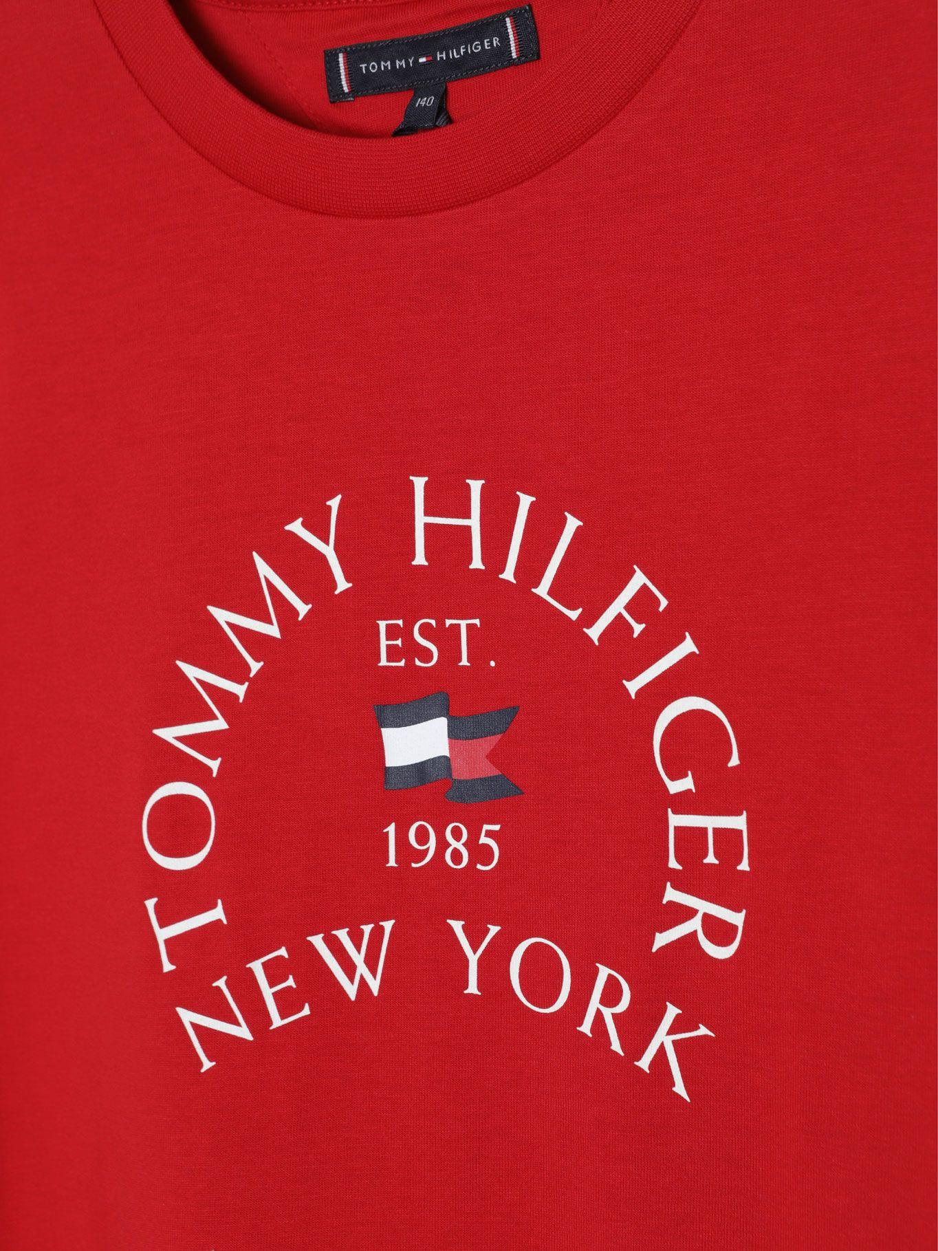 Polera De Niño Con Logo Náutico Rojo Tommy Hilfiger-2