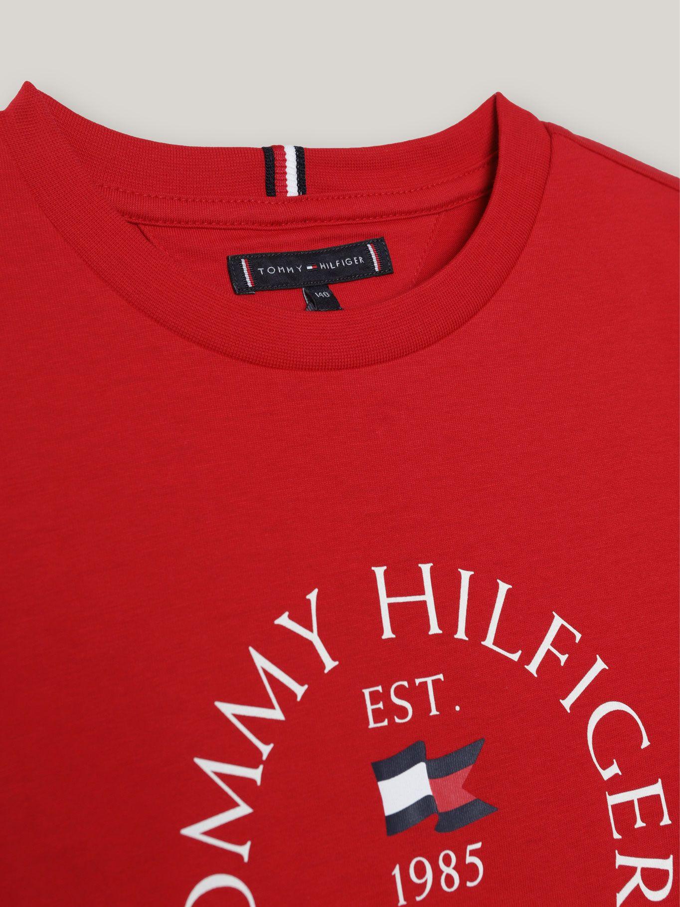 Polera De Niño Con Logo Náutico Rojo Tommy Hilfiger-3