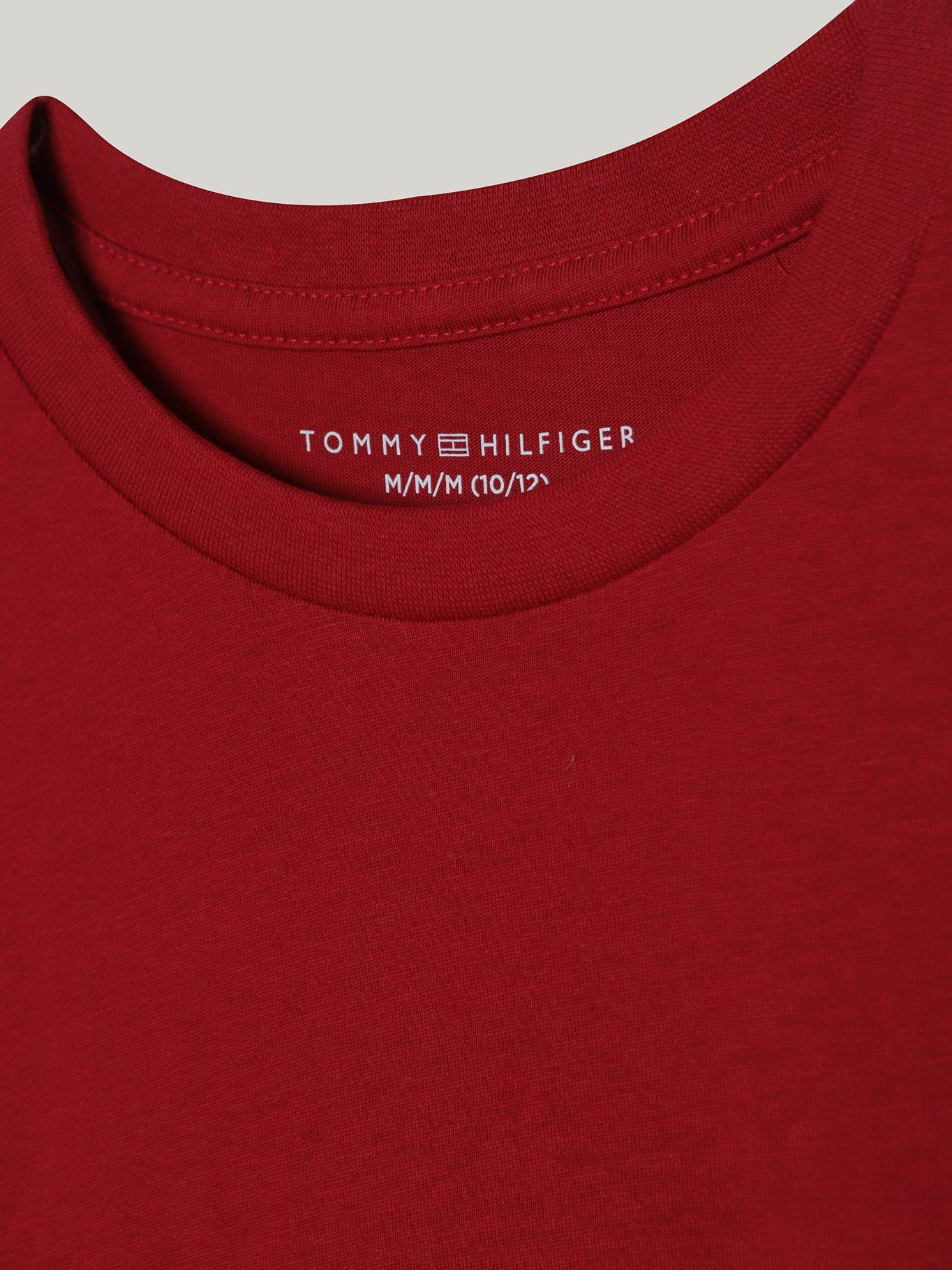 Polera Niño Scrip Runner Con Logo Rojo Tommy Hilfiger-3