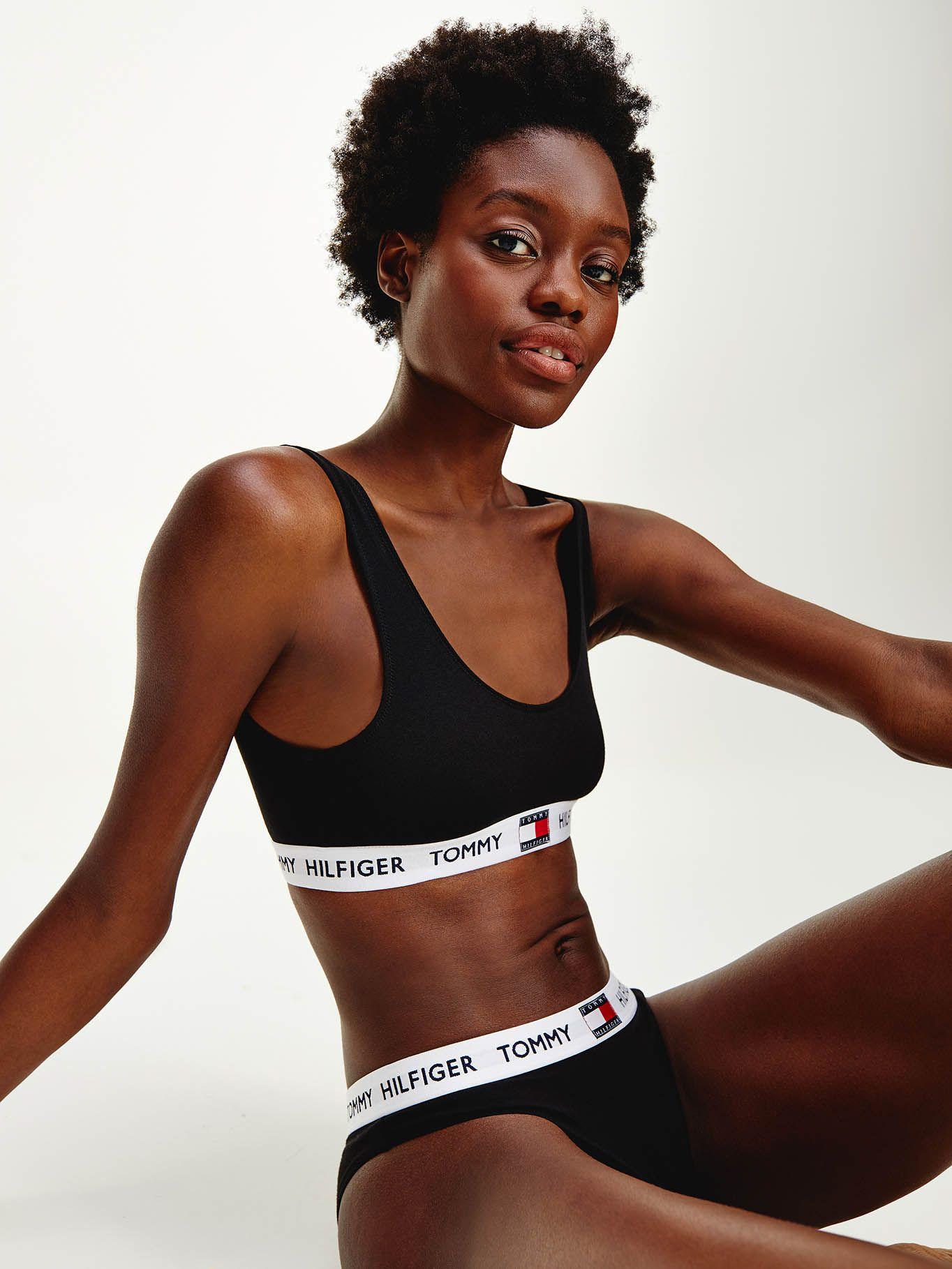 Bralette De Algodón Elástico Negro Tommy Hilfiger-1