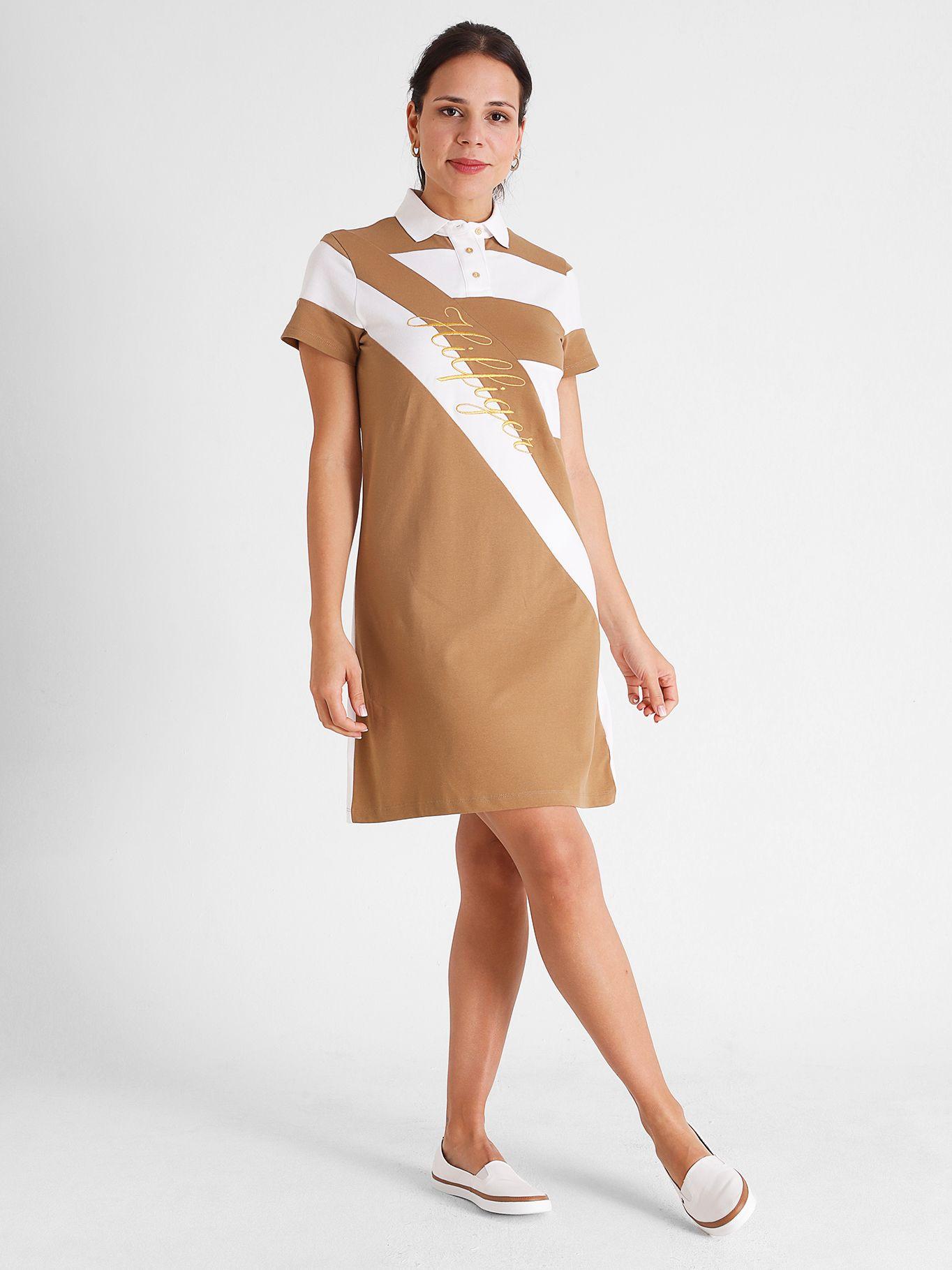 Vestido Polo Adaptive  Café Tommy Hilfiger-1