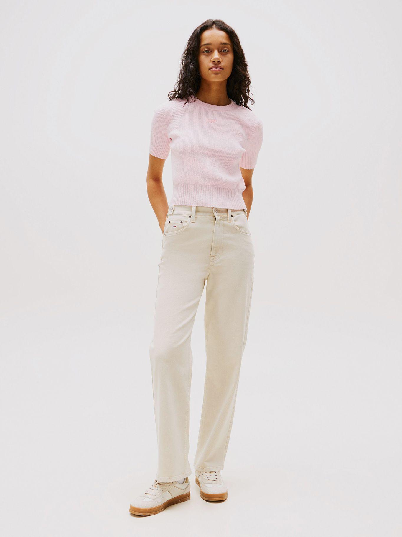 Jeans Straight De Cinco Bolsillos Beige Tommy Jeans-0