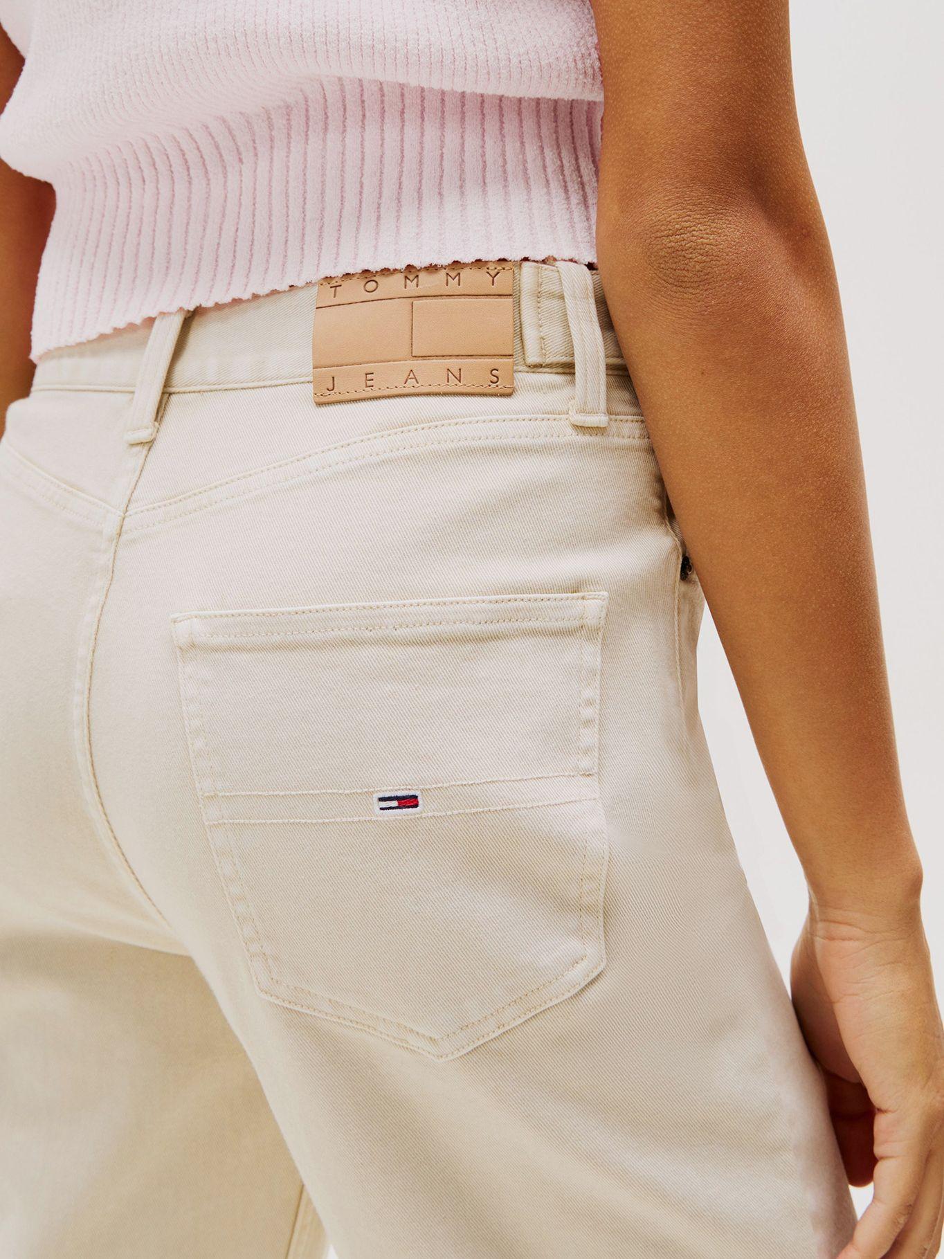 Jeans Straight De Cinco Bolsillos Beige Tommy Jeans-3