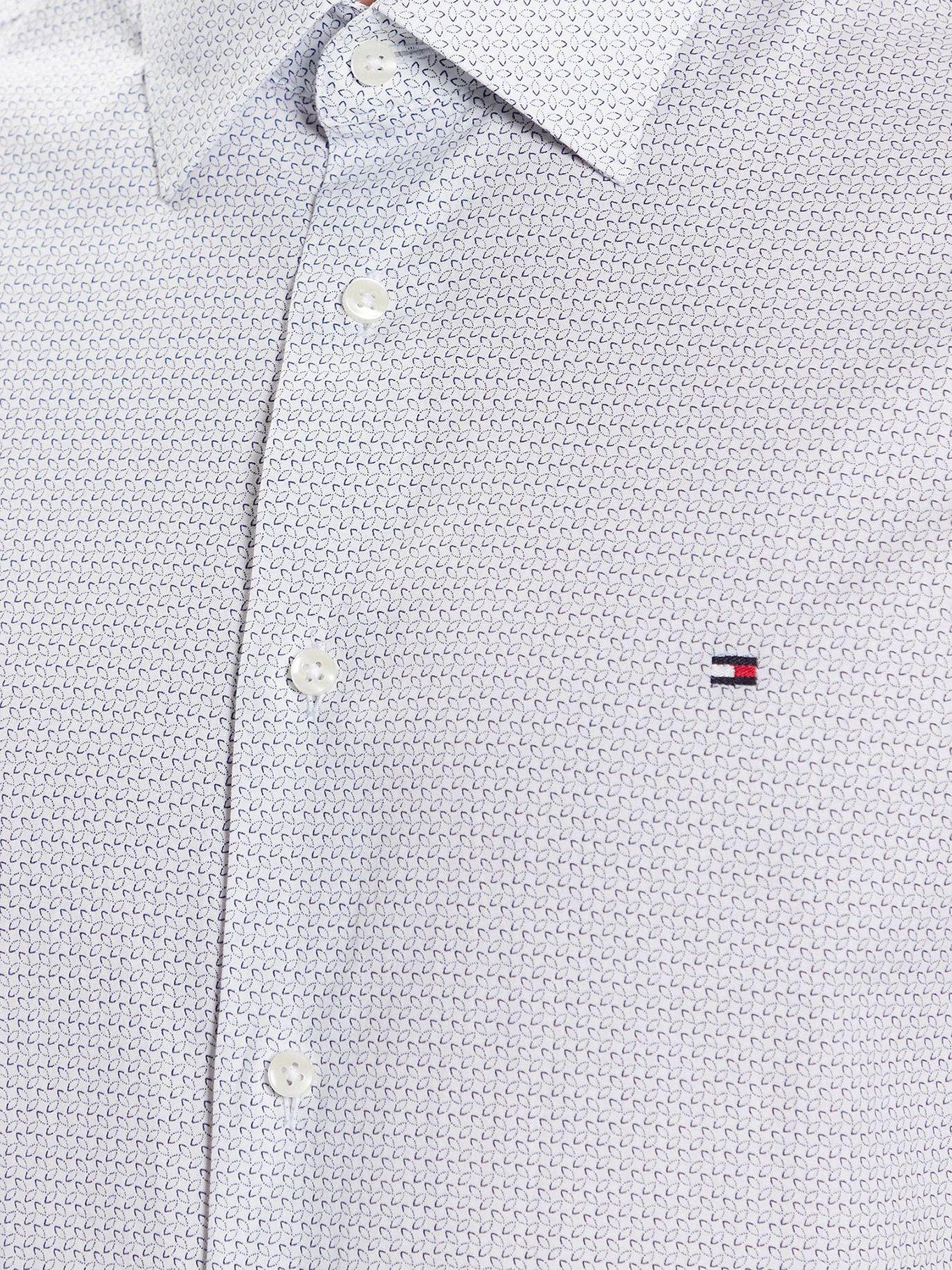 Camisa Stretch Regular Fit Celeste Tommy Hilfiger-4