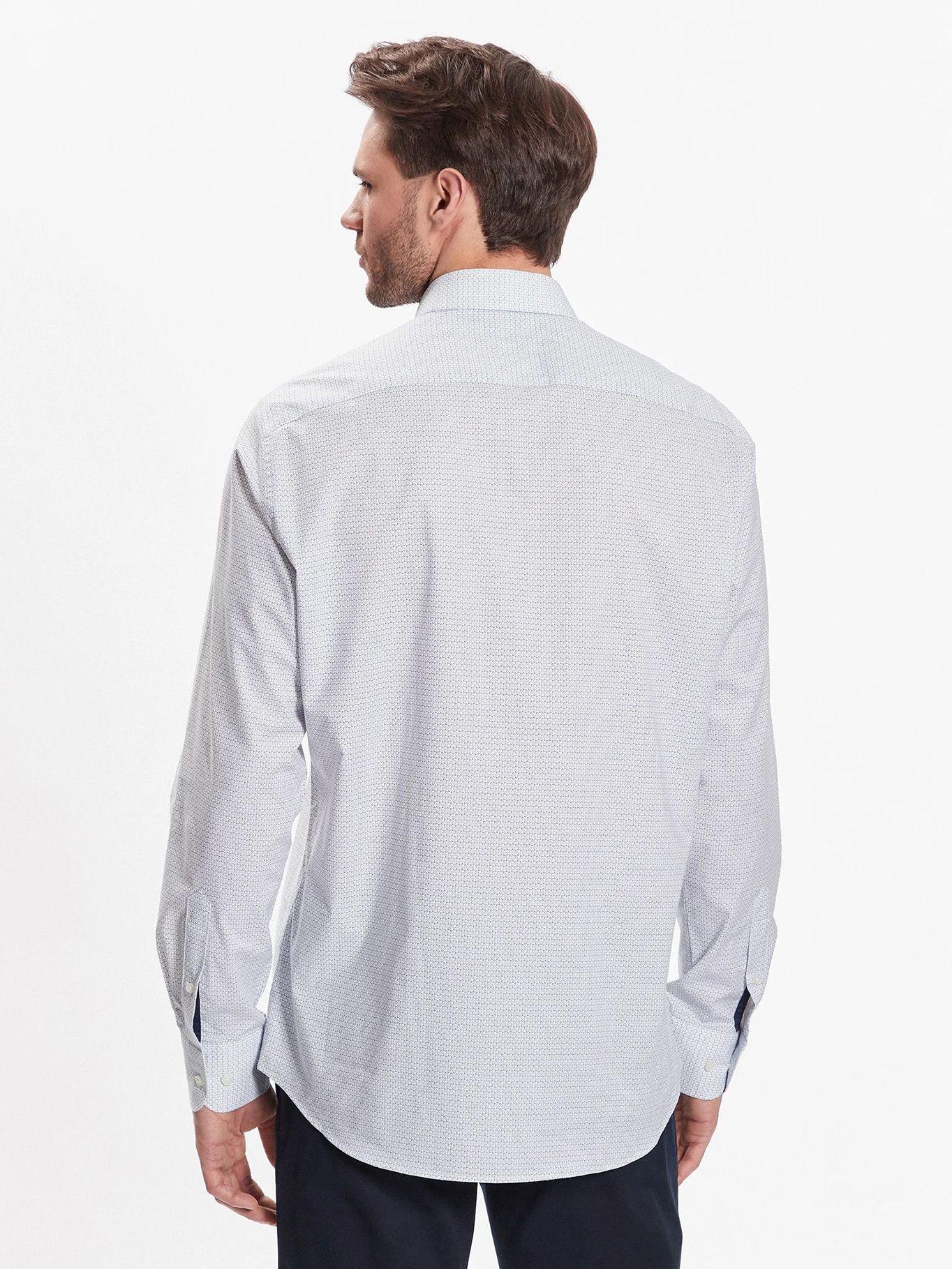 Camisa Stretch Regular Fit Celeste Tommy Hilfiger-2