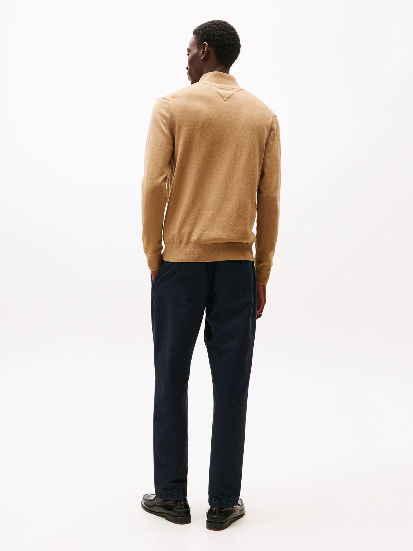 Sweater Essential Cotton Con Cierre Beige Tommy Hilfiger-2