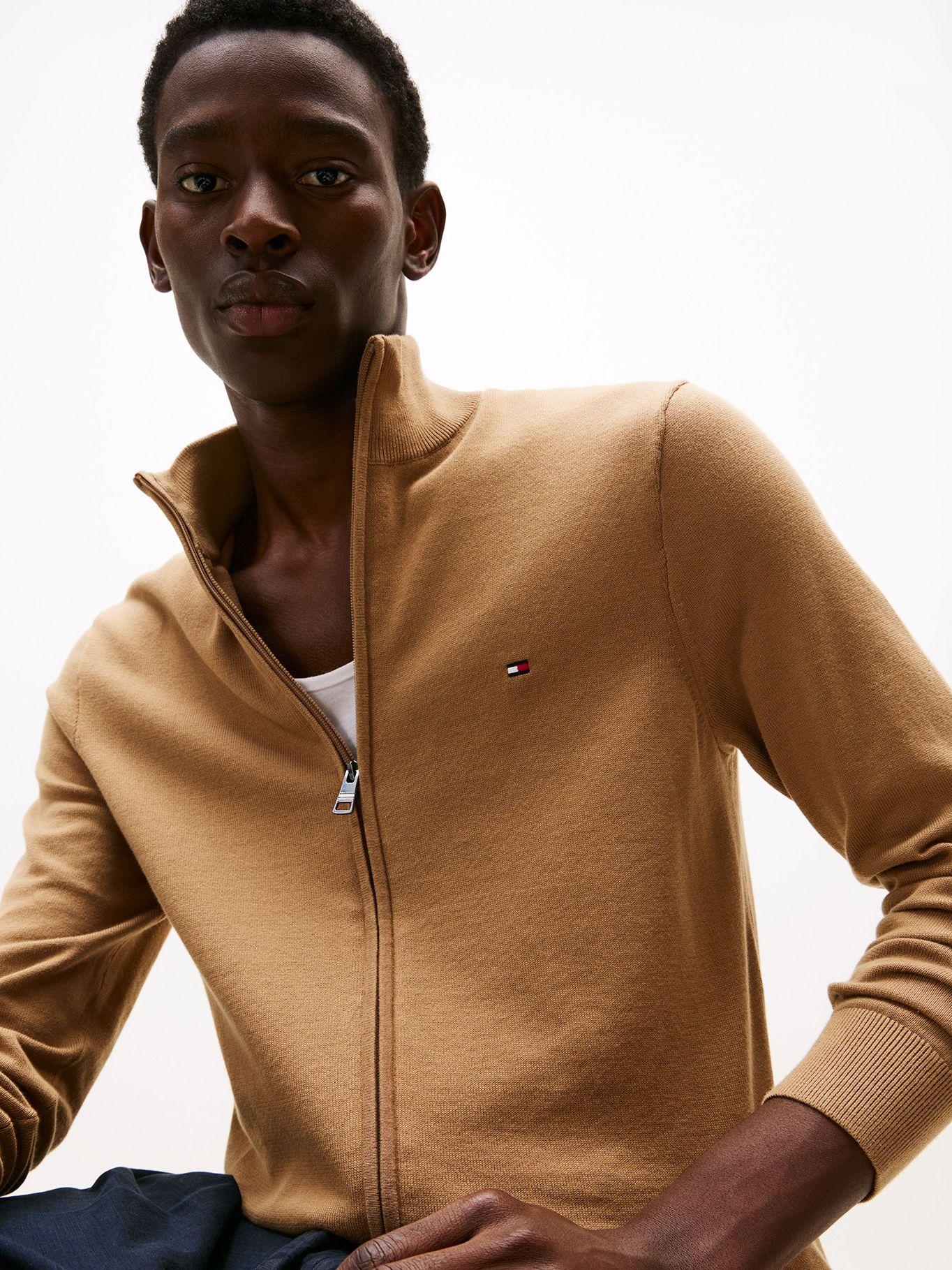 Sweater Essential Cotton Con Cierre Beige Tommy Hilfiger-3