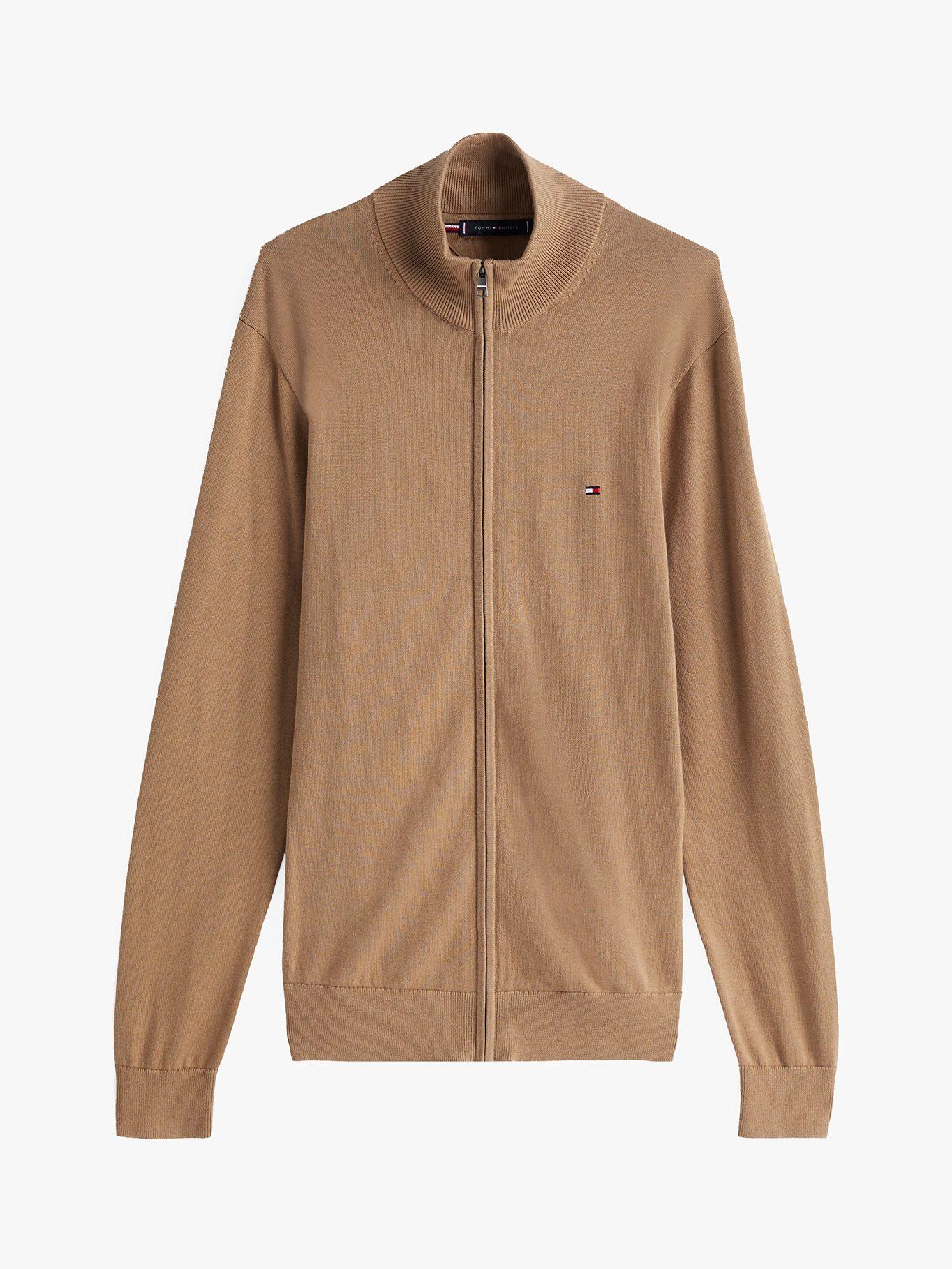 Sweater Essential Cotton Con Cierre Beige Tommy Hilfiger-4