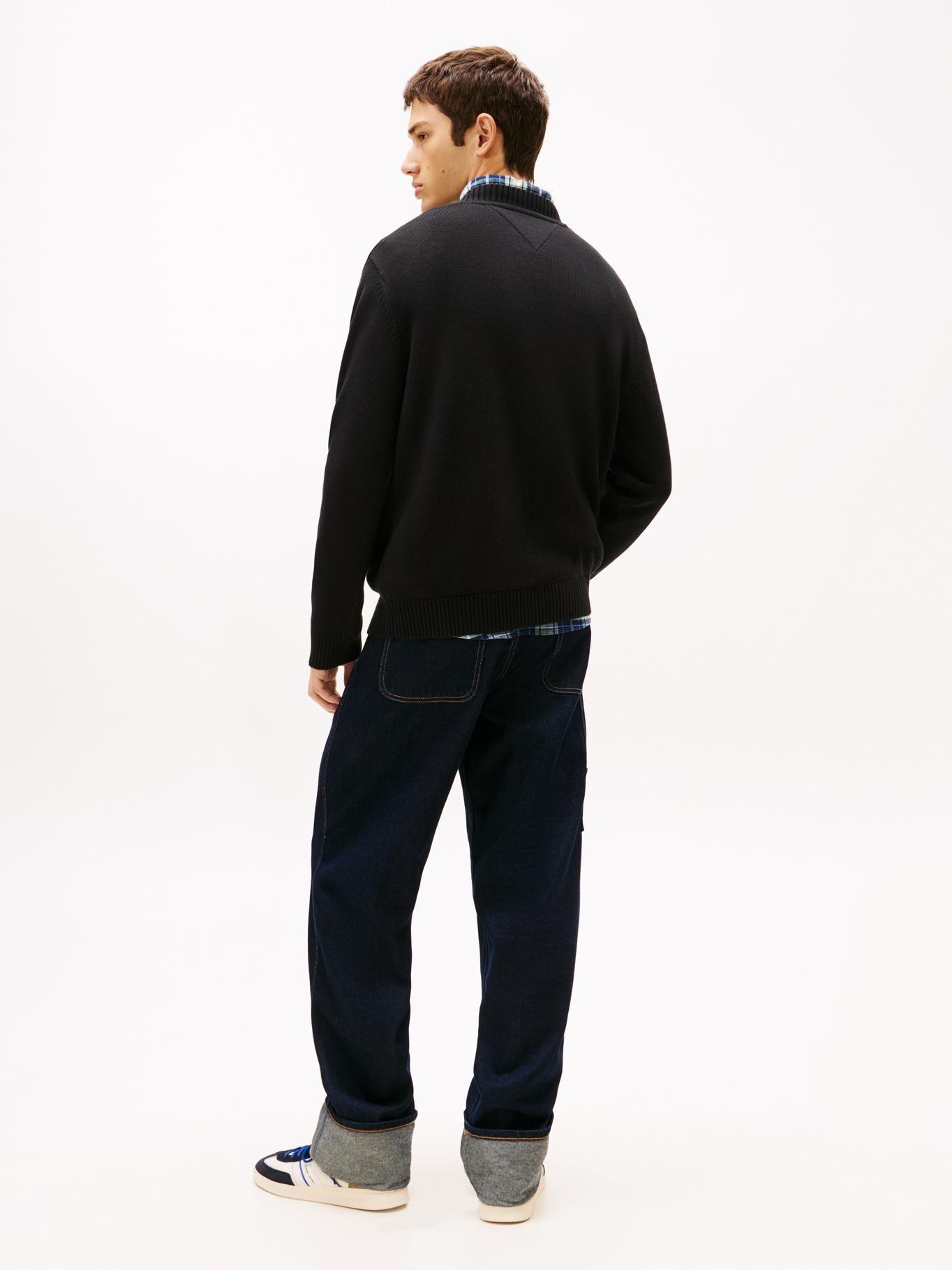 Sweater Logo Signature Regular Fit Tommy Jeans Negro-2