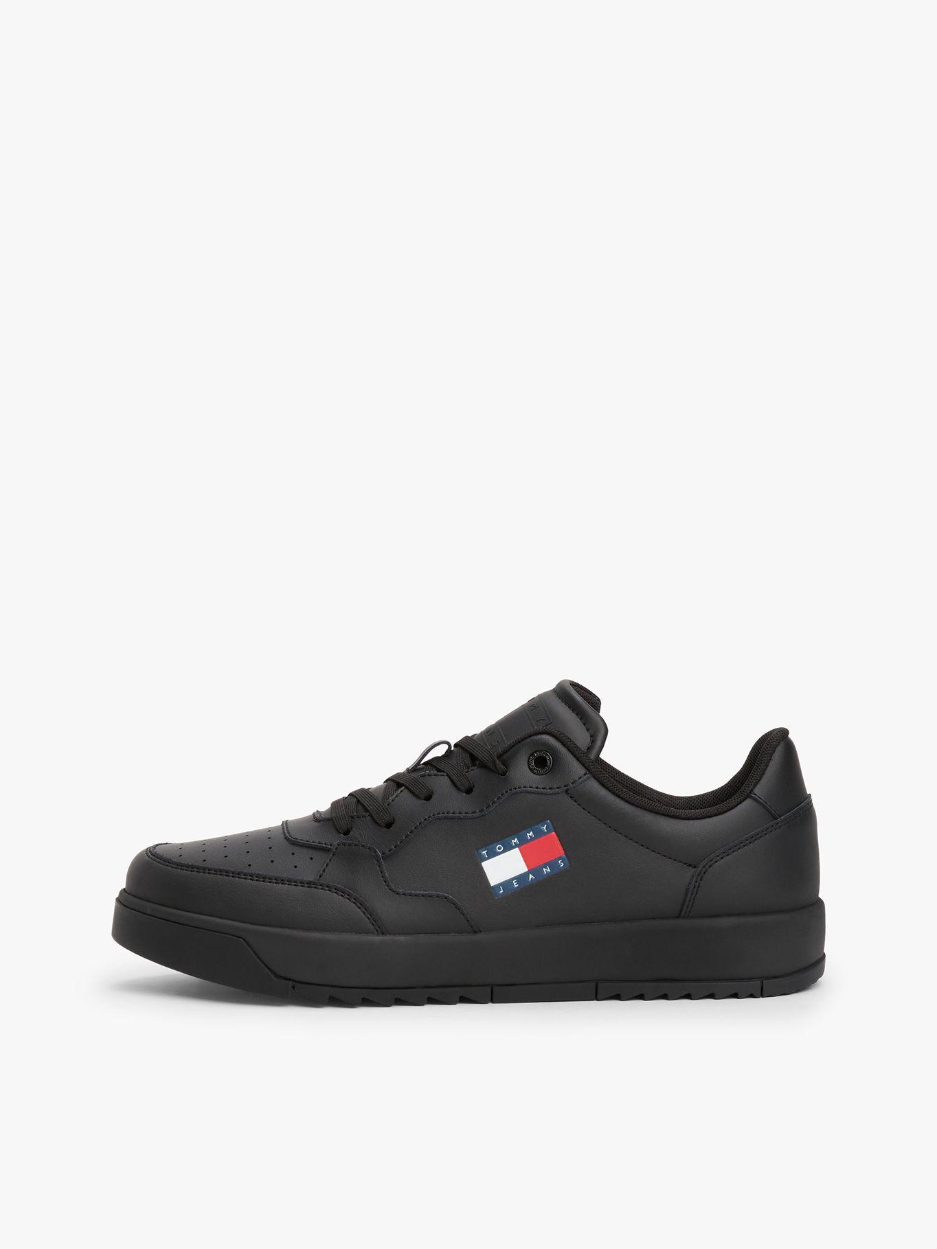Zapatillas Retro De Cuero Negro Tommy Jeans-5