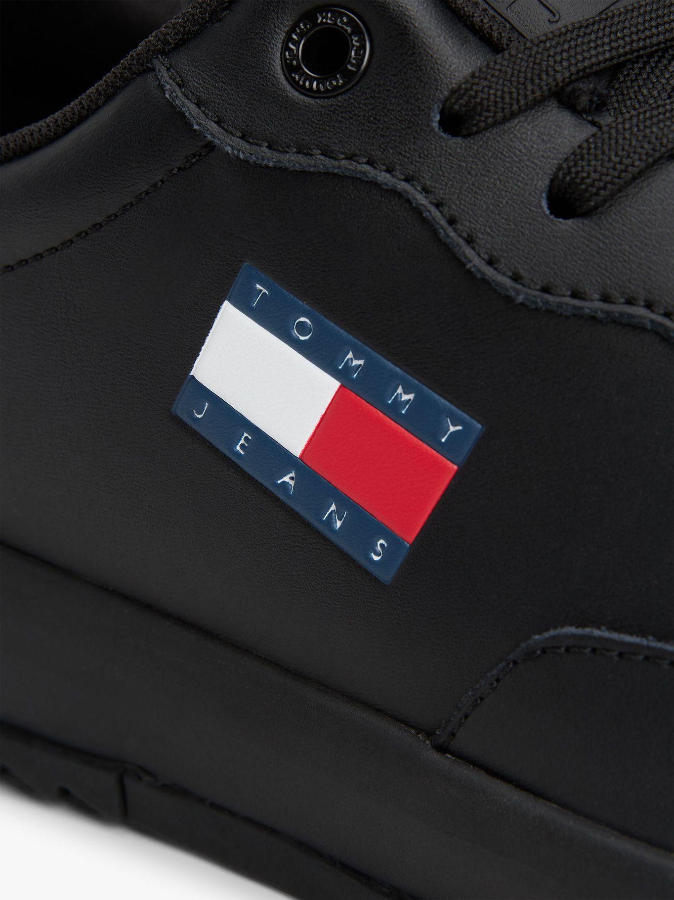 Zapatillas Retro De Cuero Negro Tommy Jeans-6