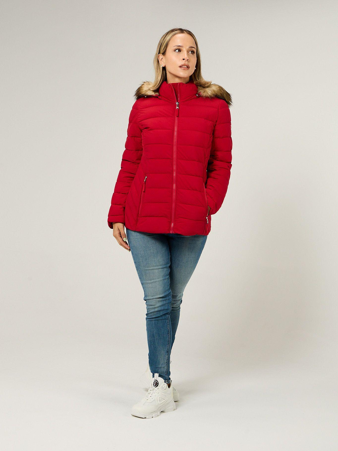 Parka Puffer Acolchada Rojo Tommy Hilfiger-1