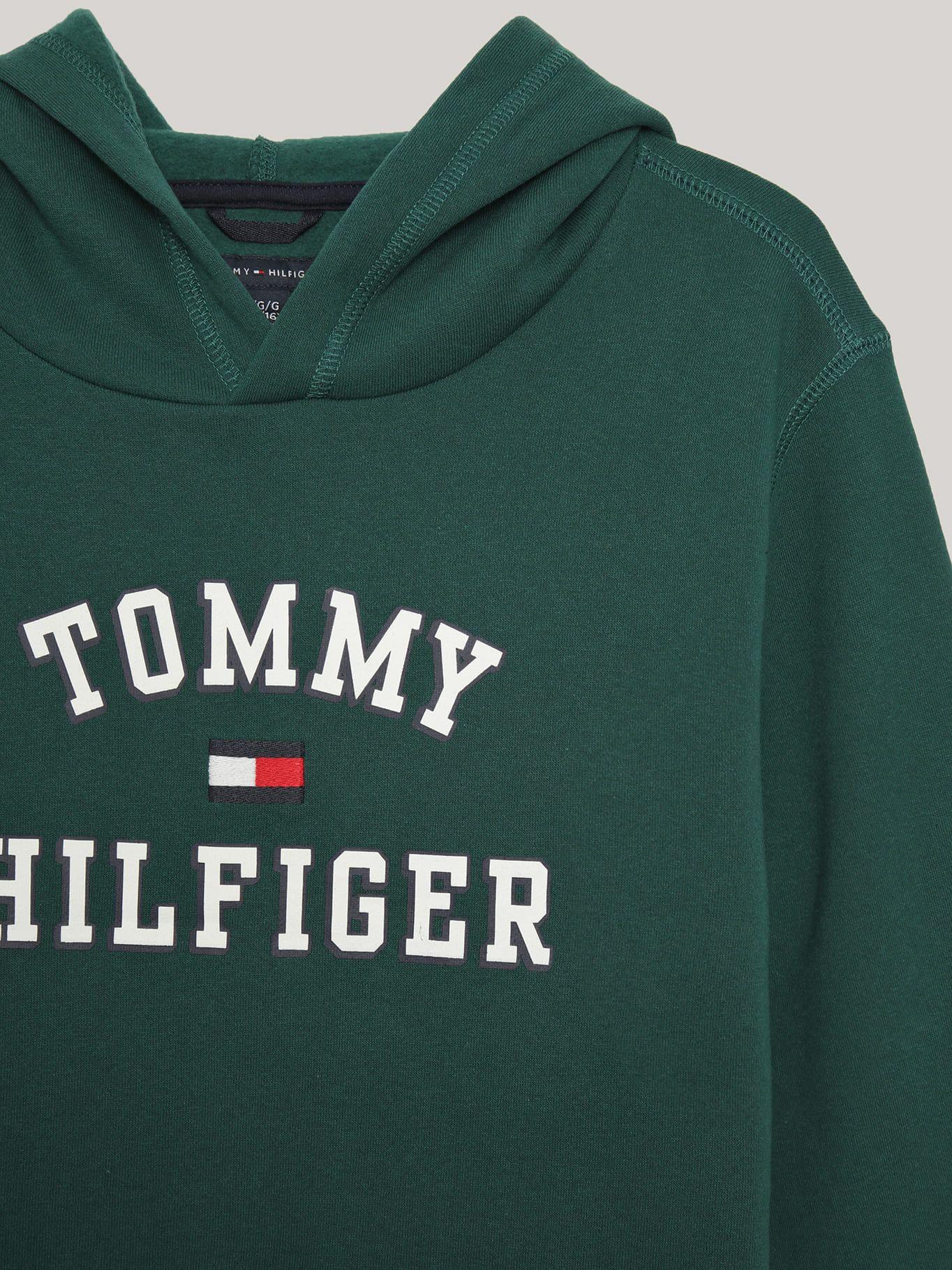 Polerón Hoodie De Niño Varsity Verde Tommy Hilfiger-2