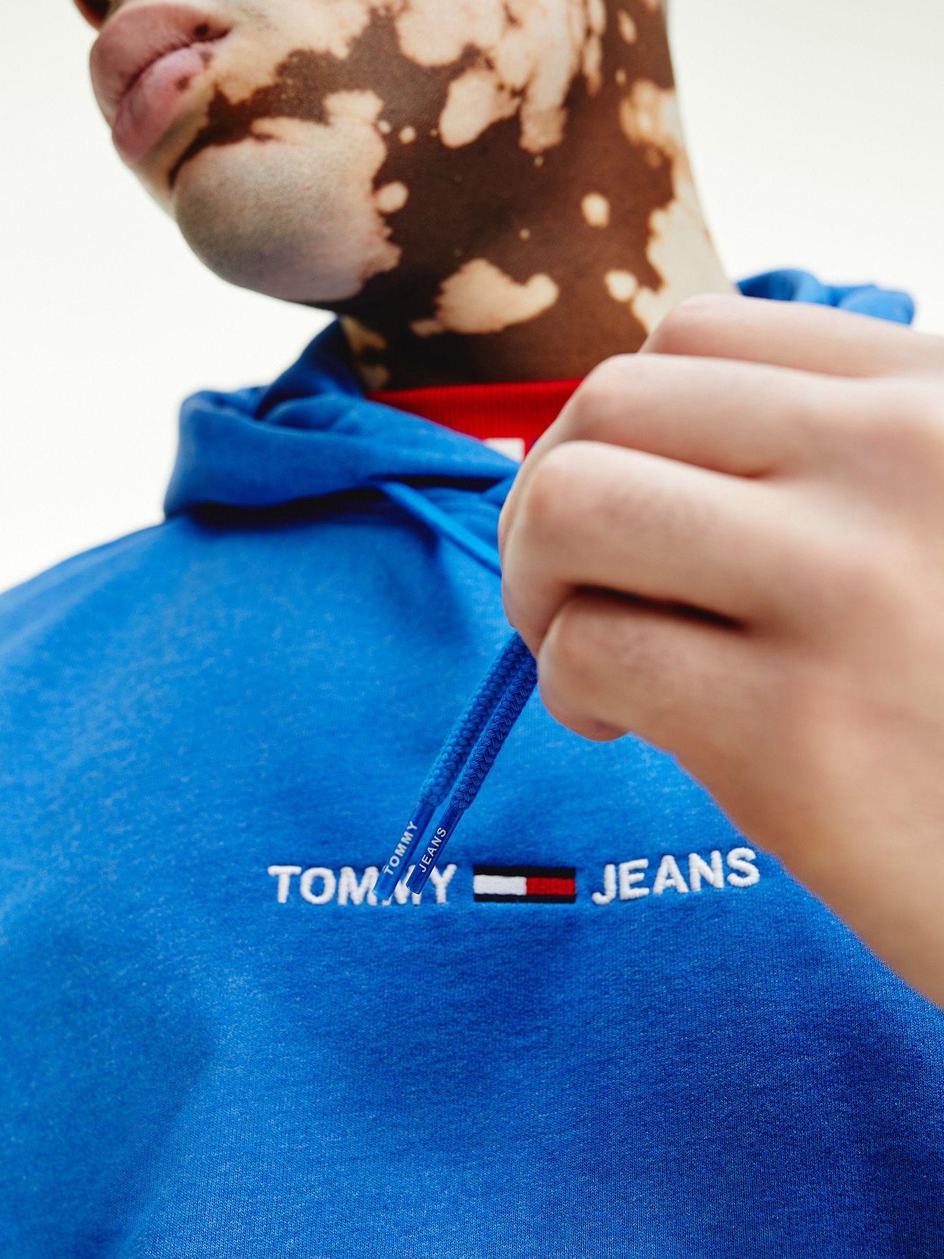 Polerón Hoodie Straight Azul Tommy Jeans F2-3