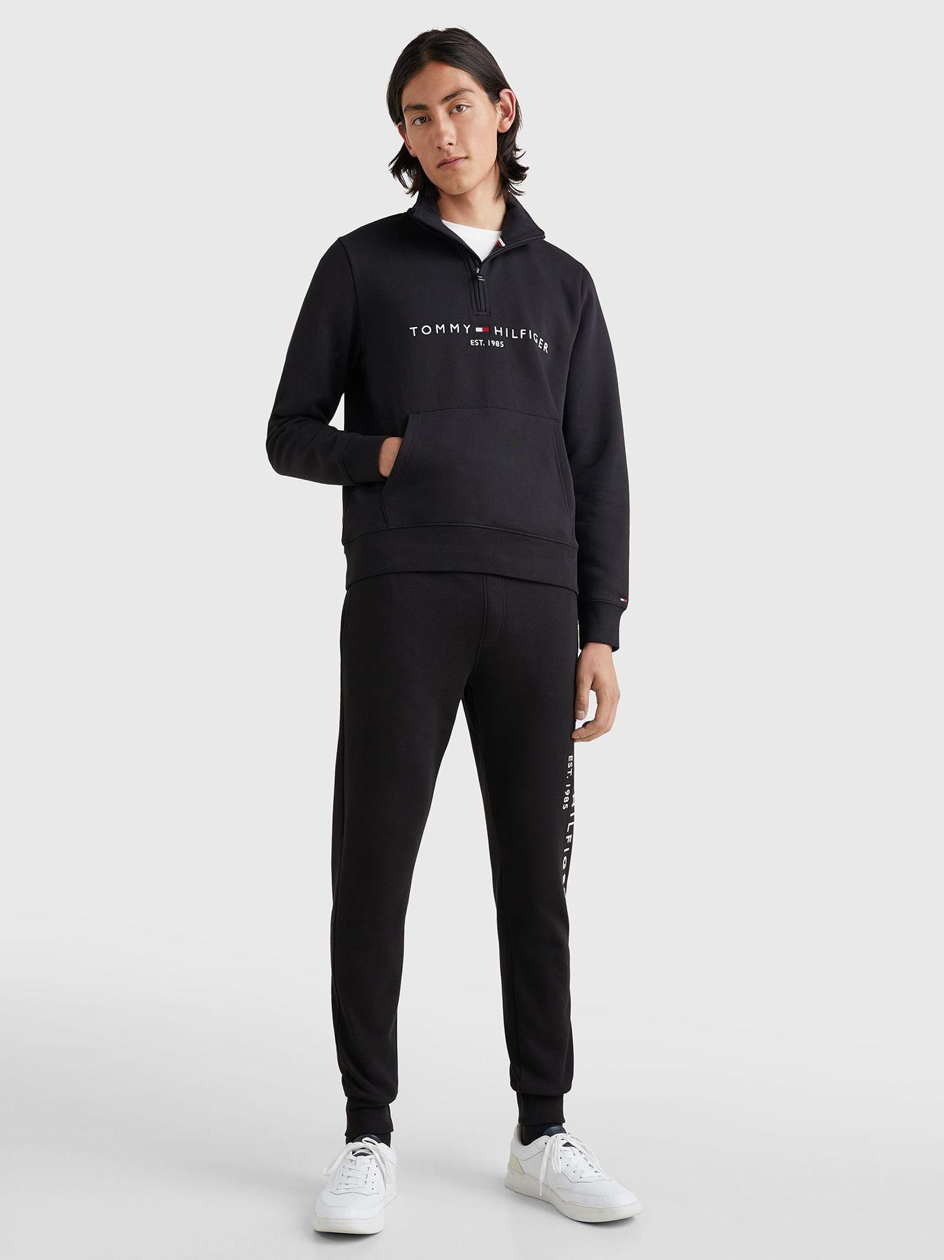 Joggers 1985 Essential Negro Tommy Hilfiger-0