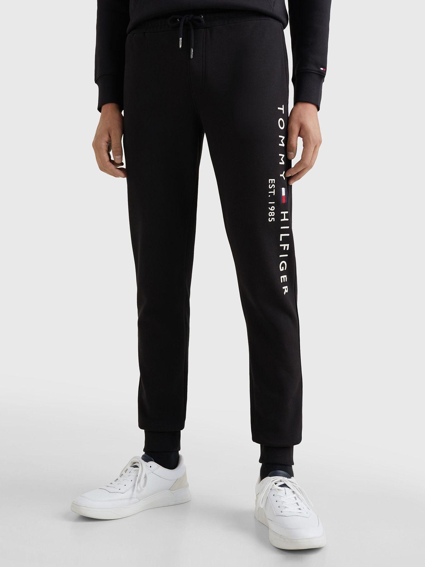 Joggers 1985 Essential Negro Tommy Hilfiger-1