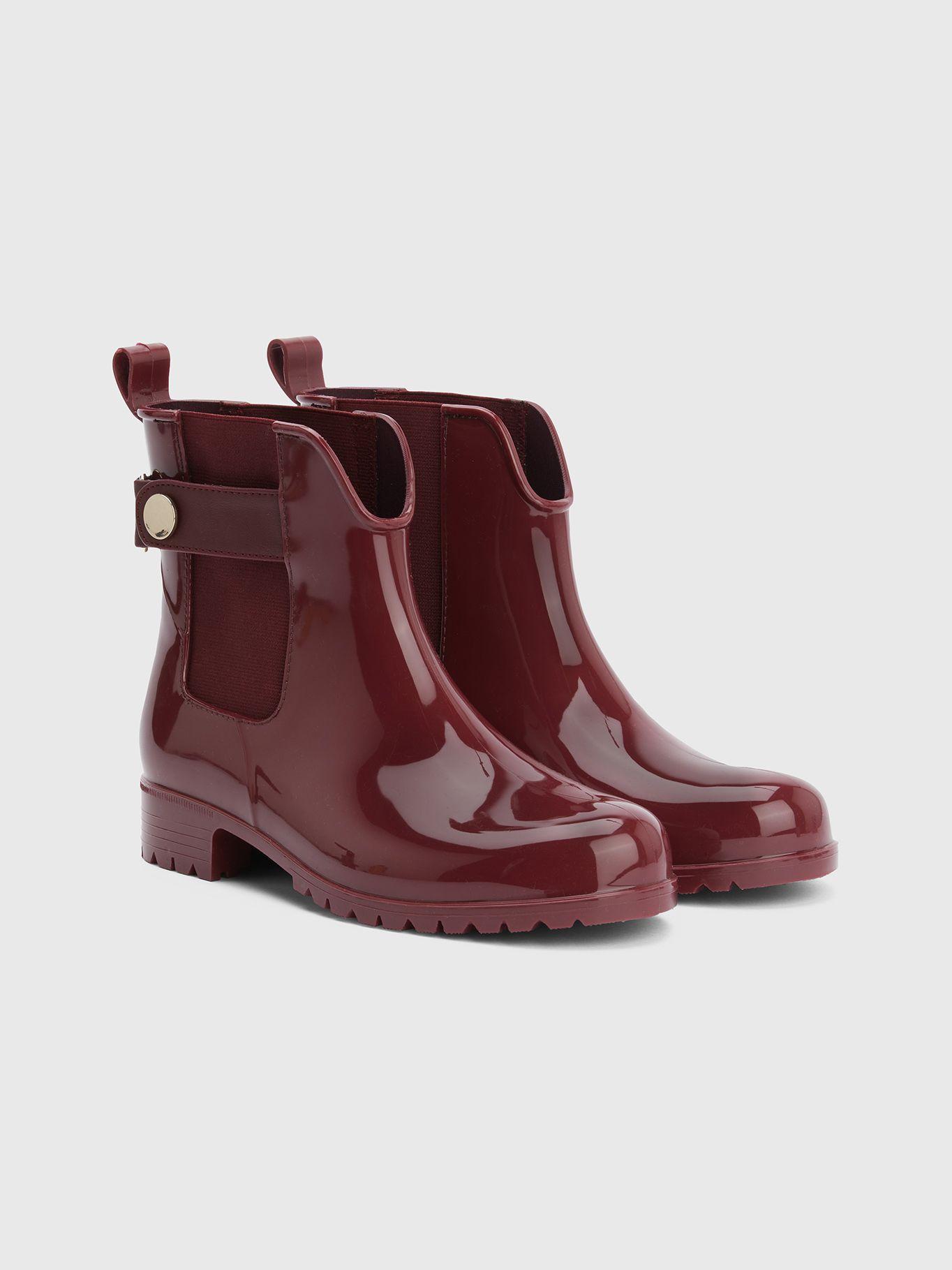 Botas De Lluvia Metallic Rojo Tommy Hilfiger-0