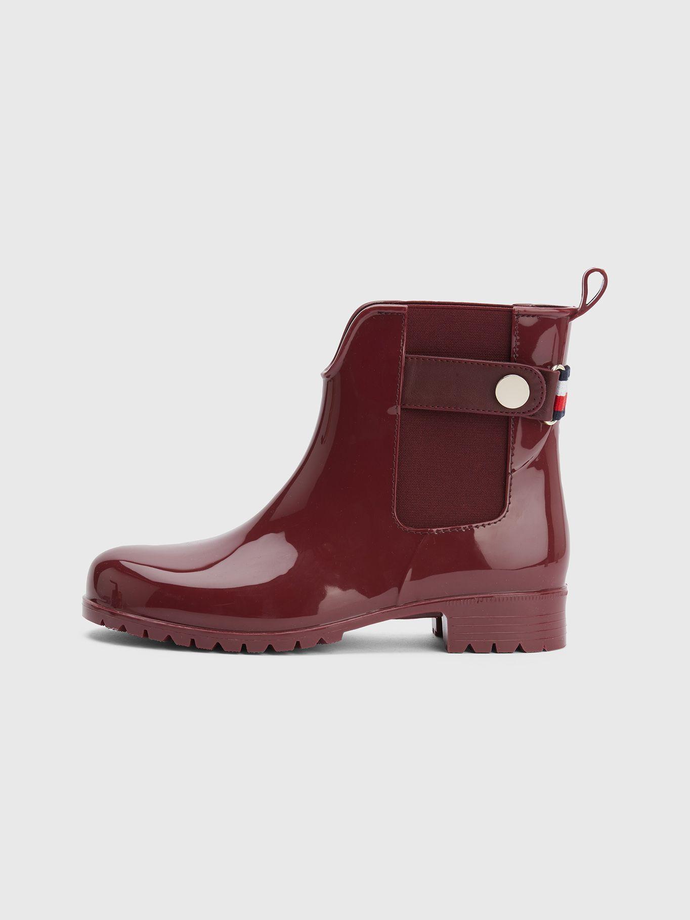 Botas De Lluvia Metallic Rojo Tommy Hilfiger-2