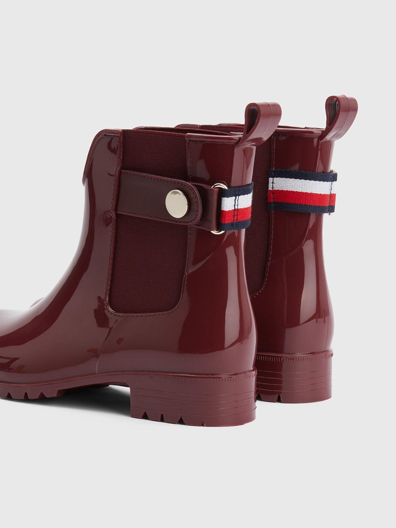 Botas De Lluvia Metallic Rojo Tommy Hilfiger-1