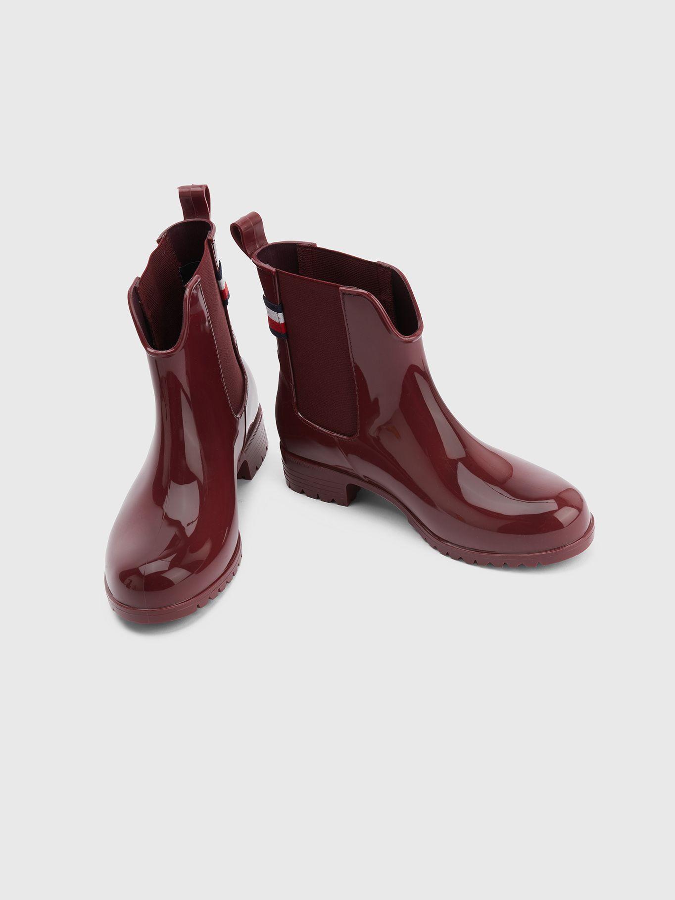 Botas De Lluvia Metallic Rojo Tommy Hilfiger-4