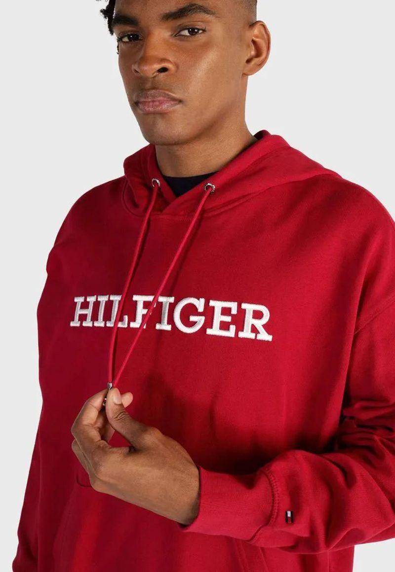 POLERÓN HOODIE MONOTYPE ROYAL ROJO TOMMY HILFIGER-3