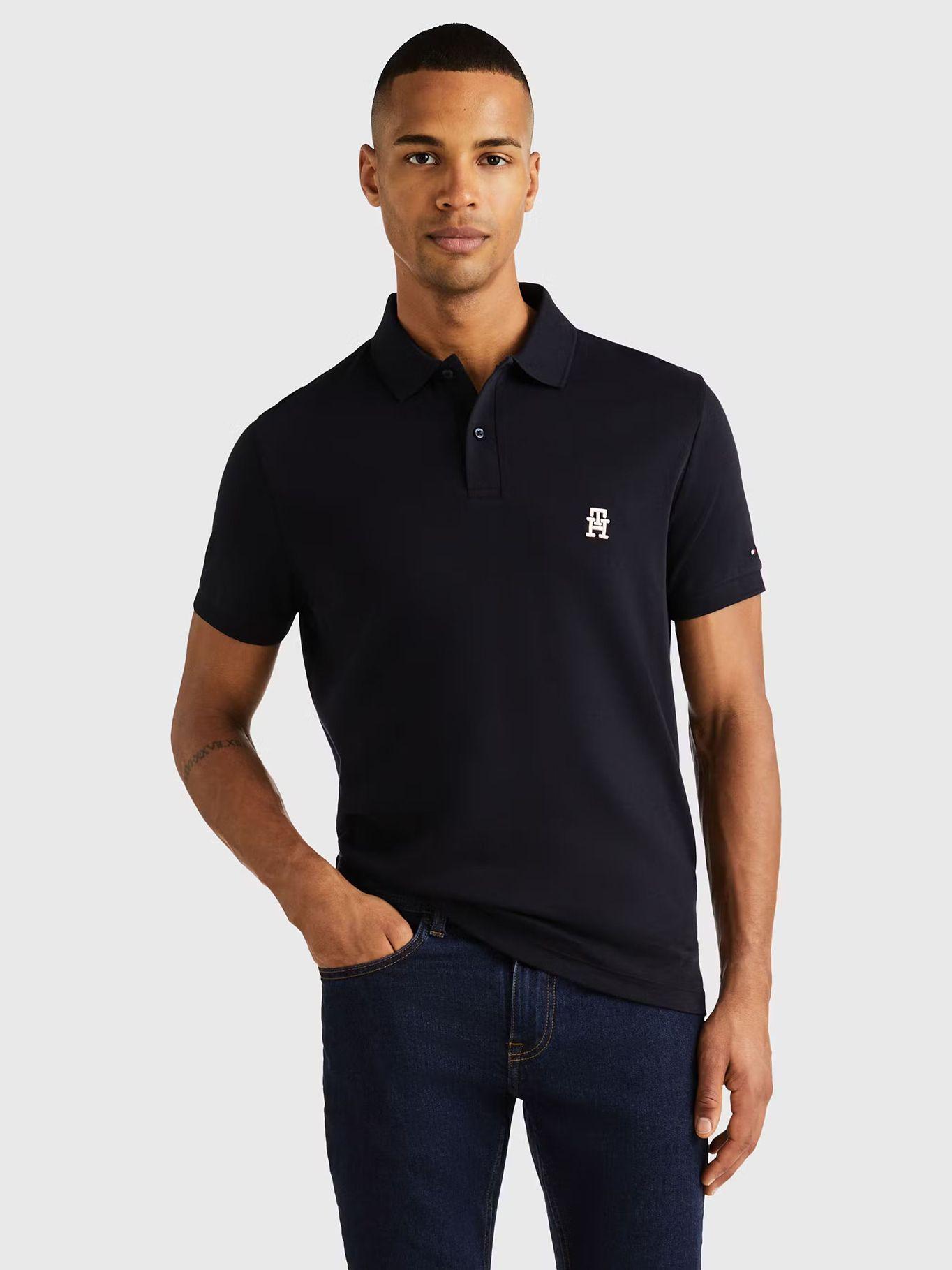 POLO REGULAR FIT SMALL LOGO AZUL DW5 TOMMY HILFIGER-0