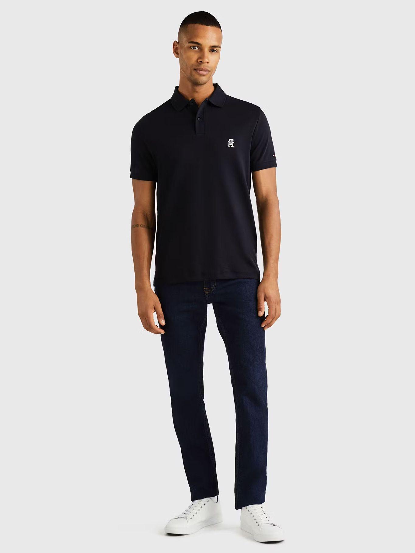 POLO REGULAR FIT SMALL LOGO AZUL DW5 TOMMY HILFIGER-1