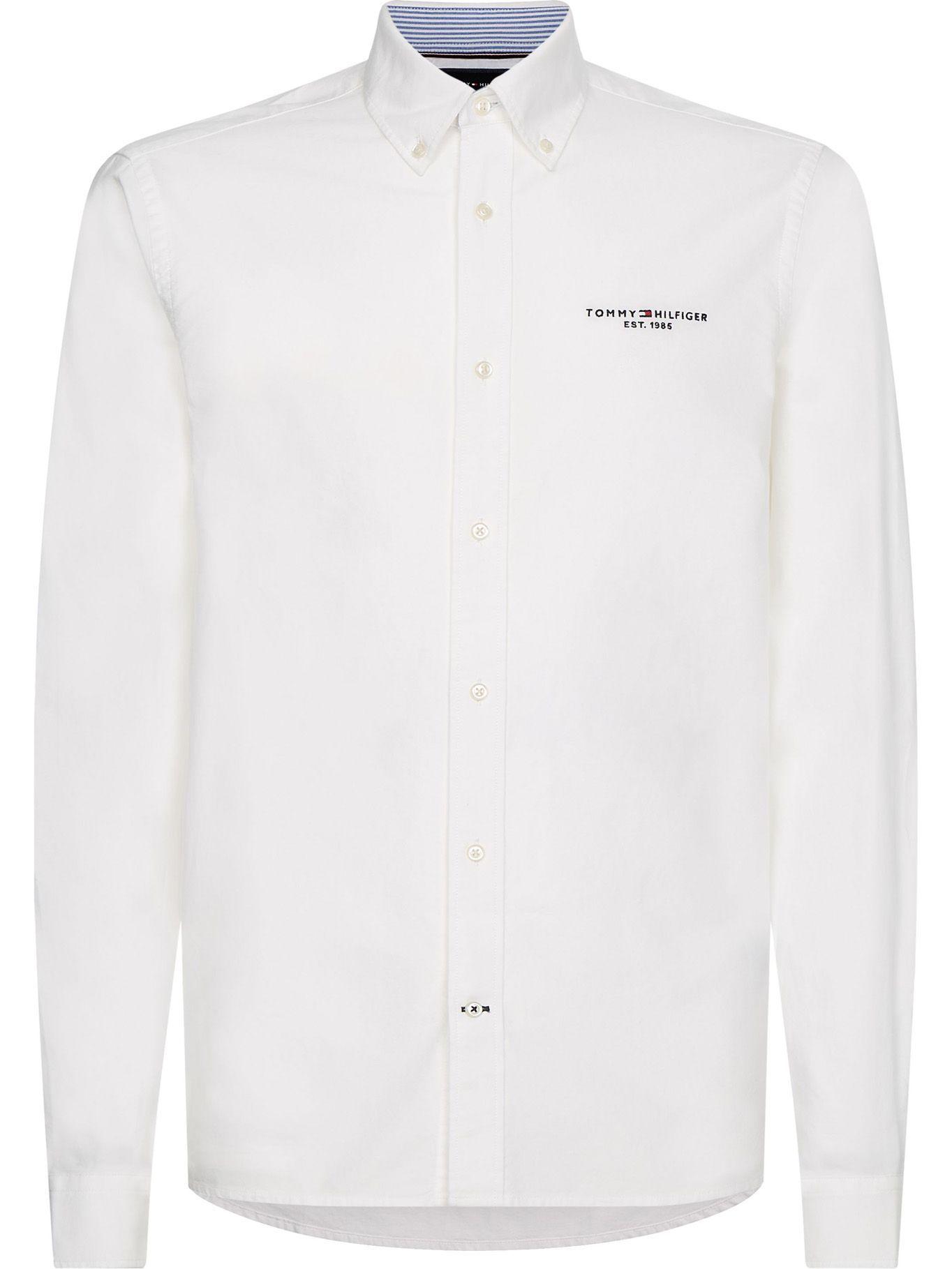 Camisa Light Oxford Blanco Tommy Hilfiger A2-0