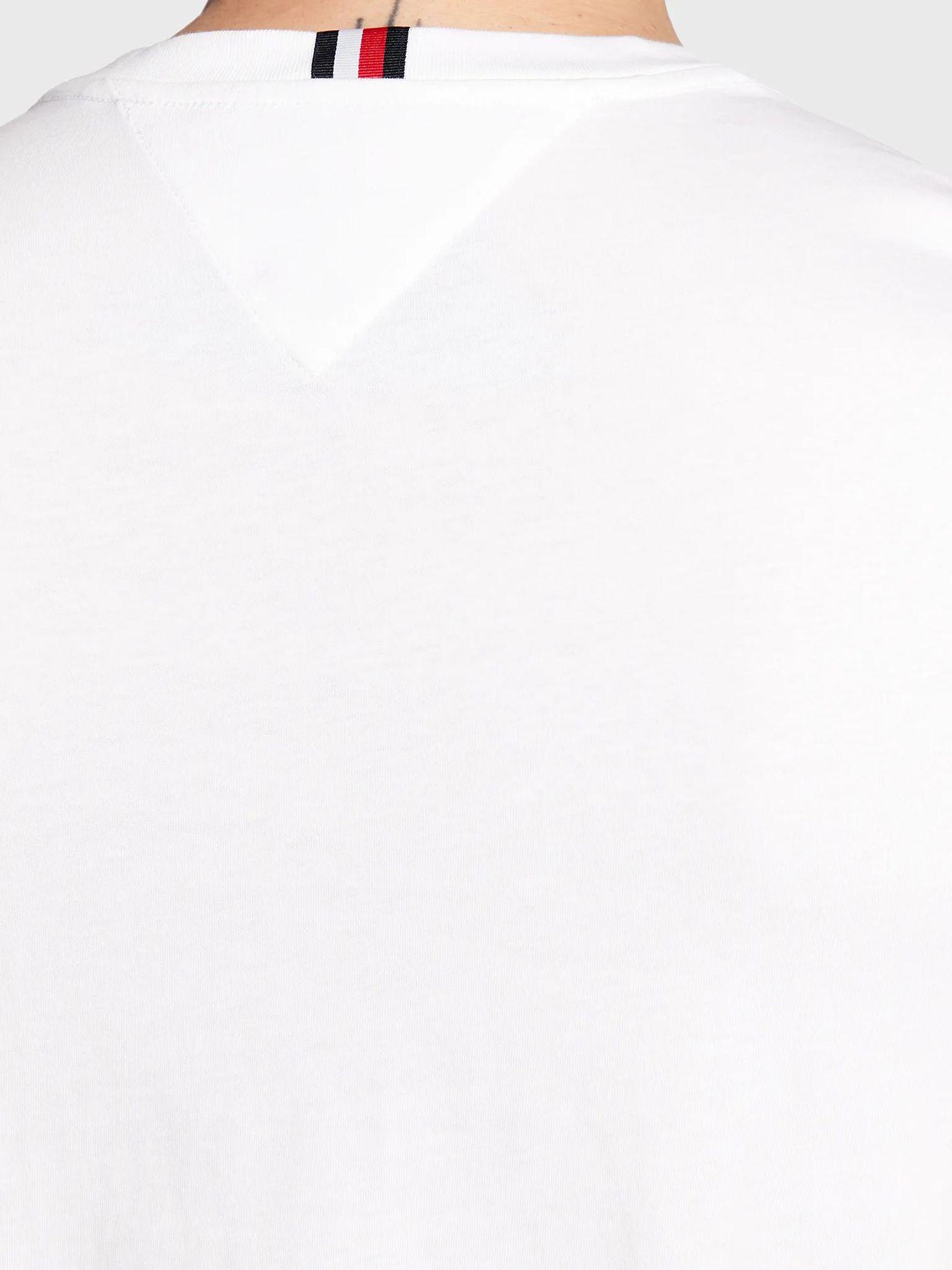 Polera Logo Vertical Degrade Blanco Tommy Hilfiger-4