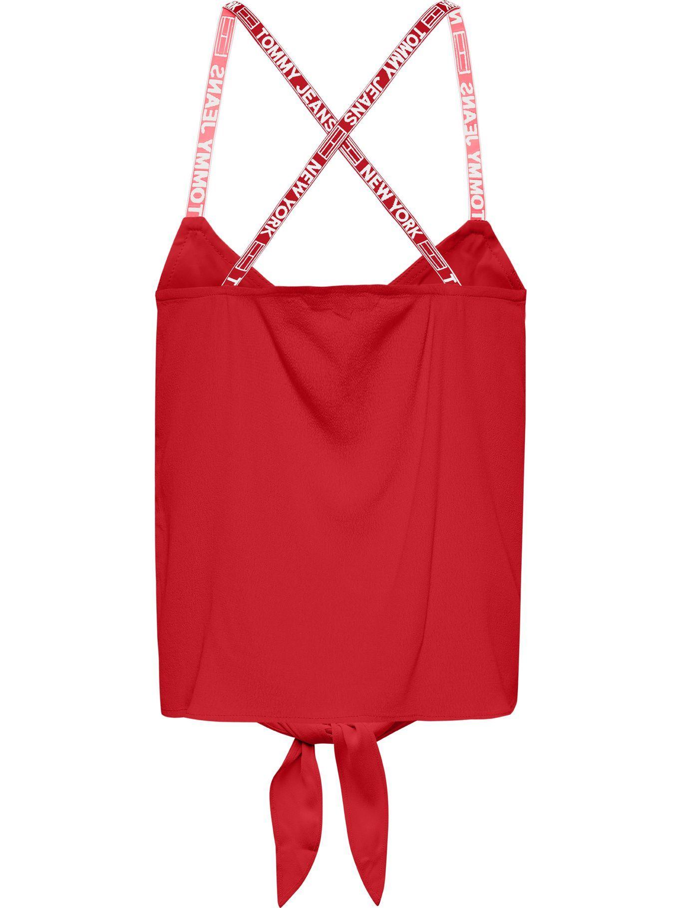 Blusa Essential De Tirantes Rojo Tommy Jeans JN2-1