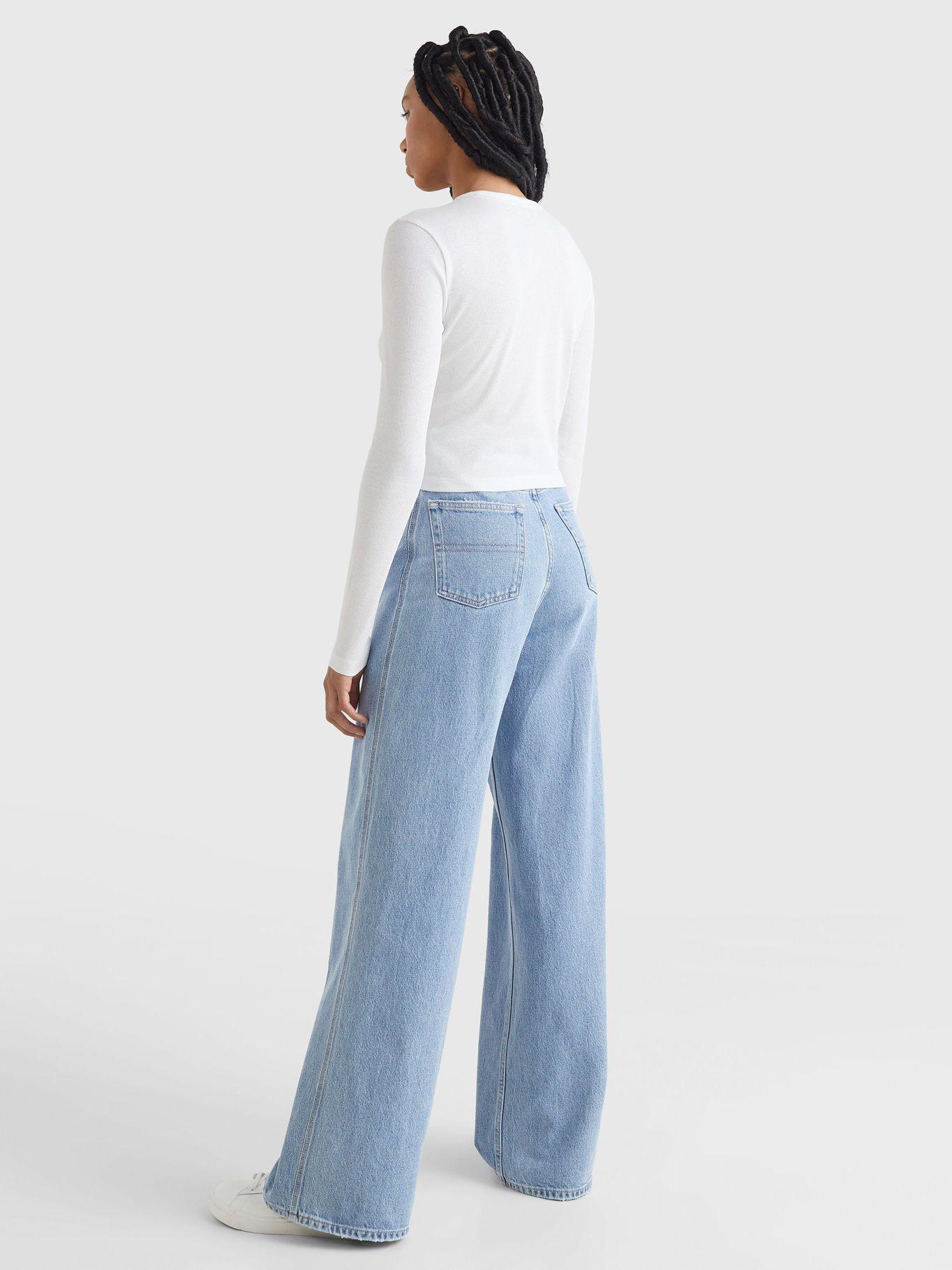 Polera Baby Rib C-Neck  Blanco Tommy Jeans-2