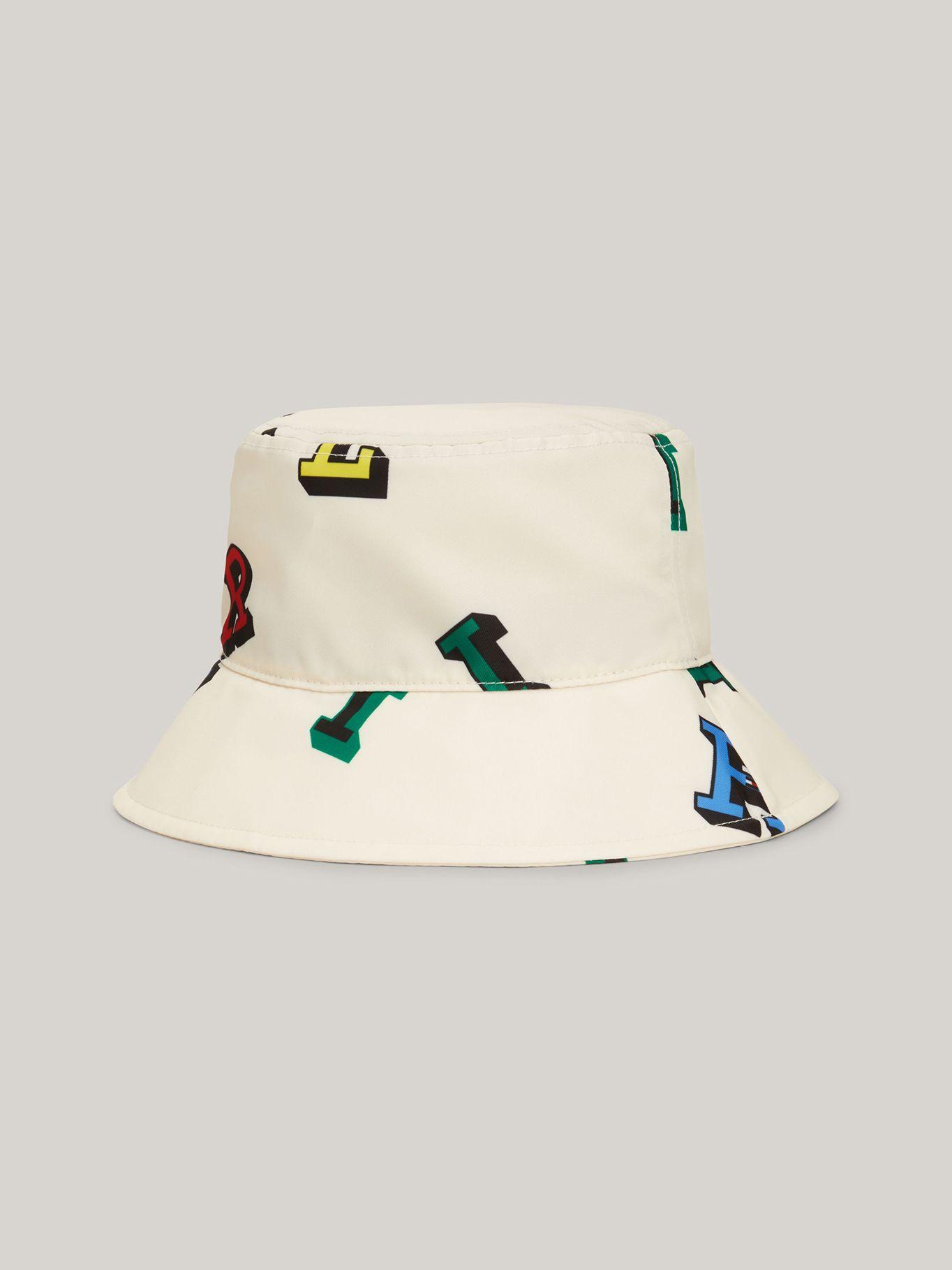 Gorro Bucket Con Mini Logos Beige Tommy Hilfiger-4