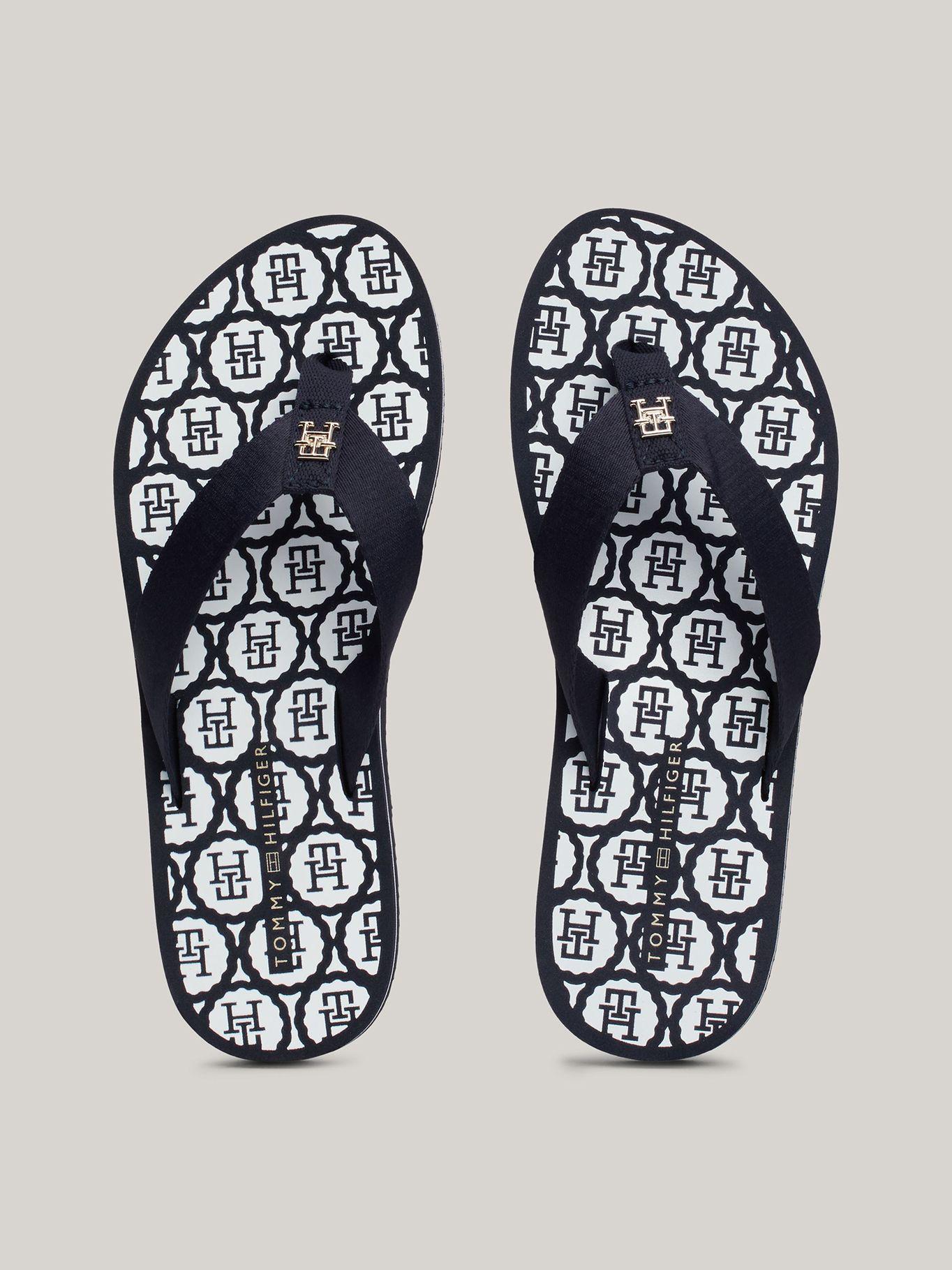 Sandalia Logo Emblem Azul Tommy Hilfiger-1