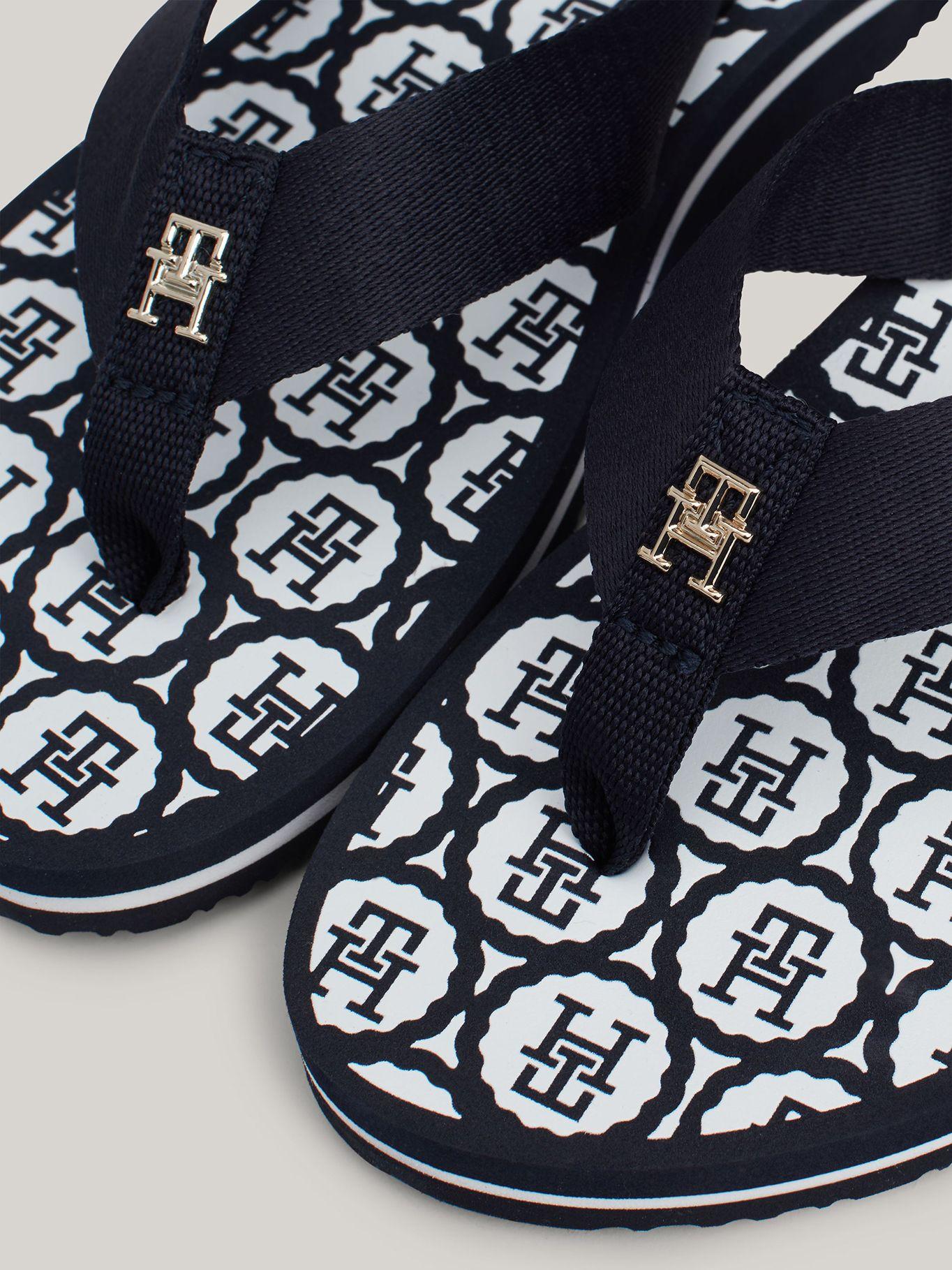 Sandalia Logo Emblem Azul Tommy Hilfiger-2