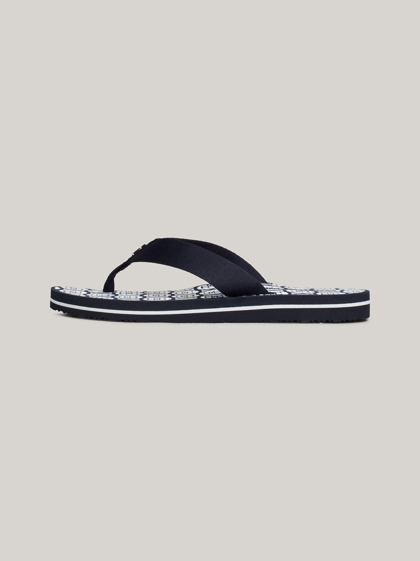 Sandalia Logo Emblem Azul Tommy Hilfiger-3