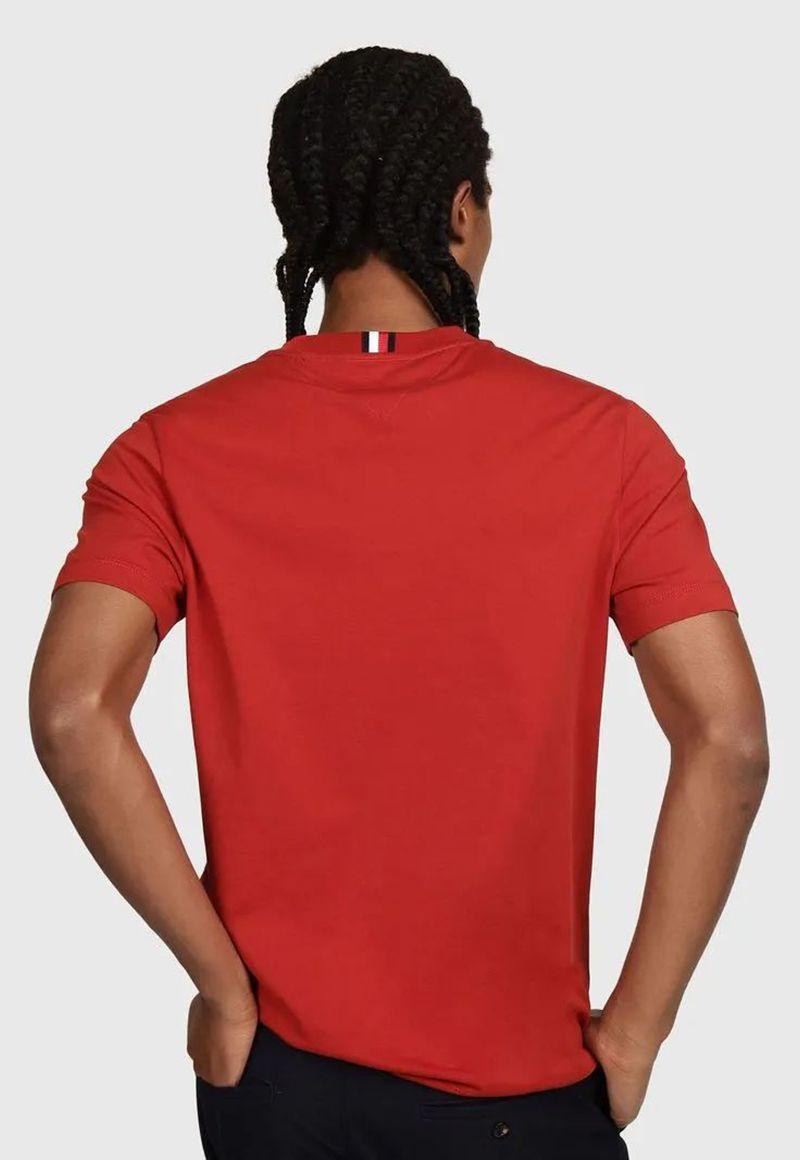 Polera Logo Monogram Regular Rojo Tommy Hilfiger-2