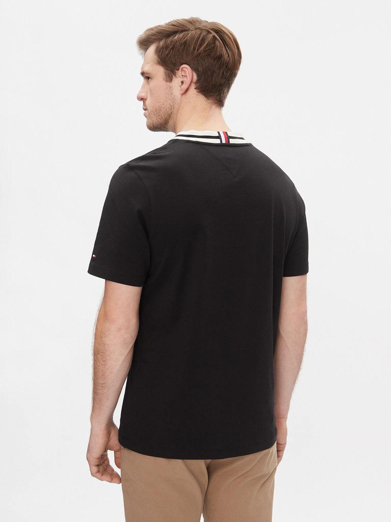POLERA DE CUELLO RIBETEADO NEGRO TOMMY HILFIGER-2