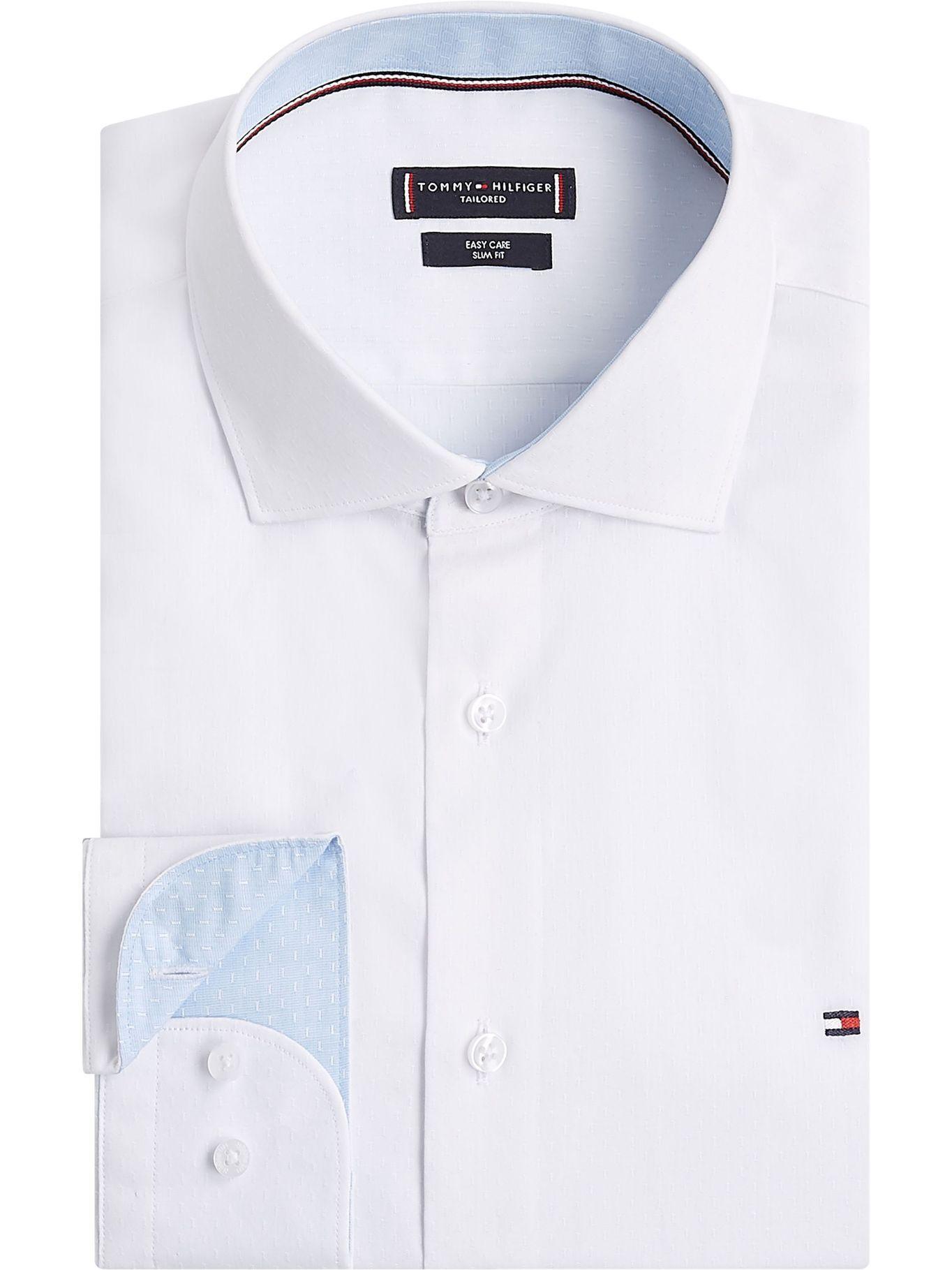 Camisa Flex Dot Print Blanco Tommy Hilfiger JN2-3