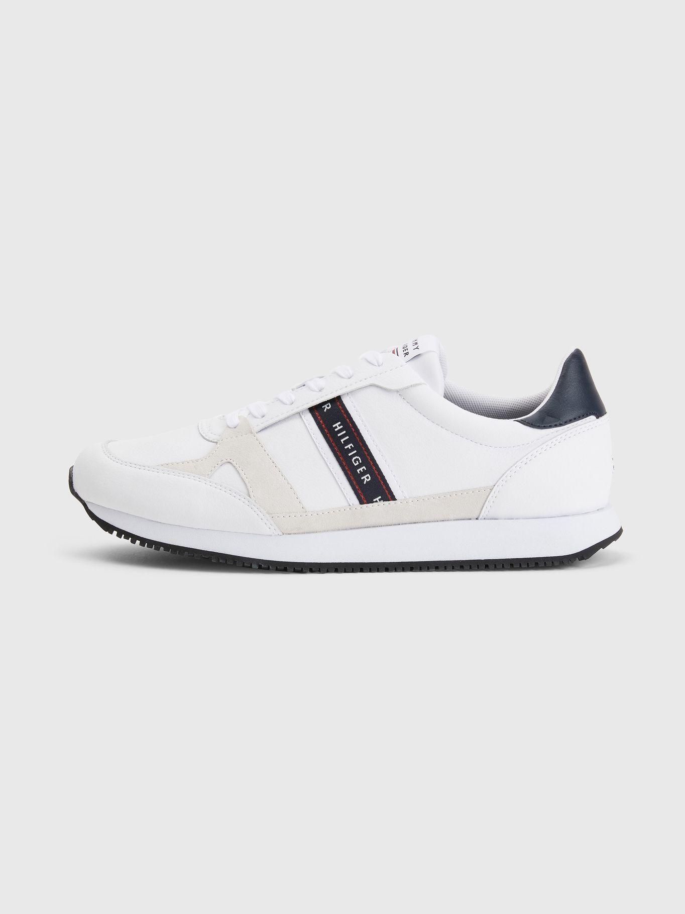 Zapatillas Running En Cuero Blanco Tommy Hilfiger-4
