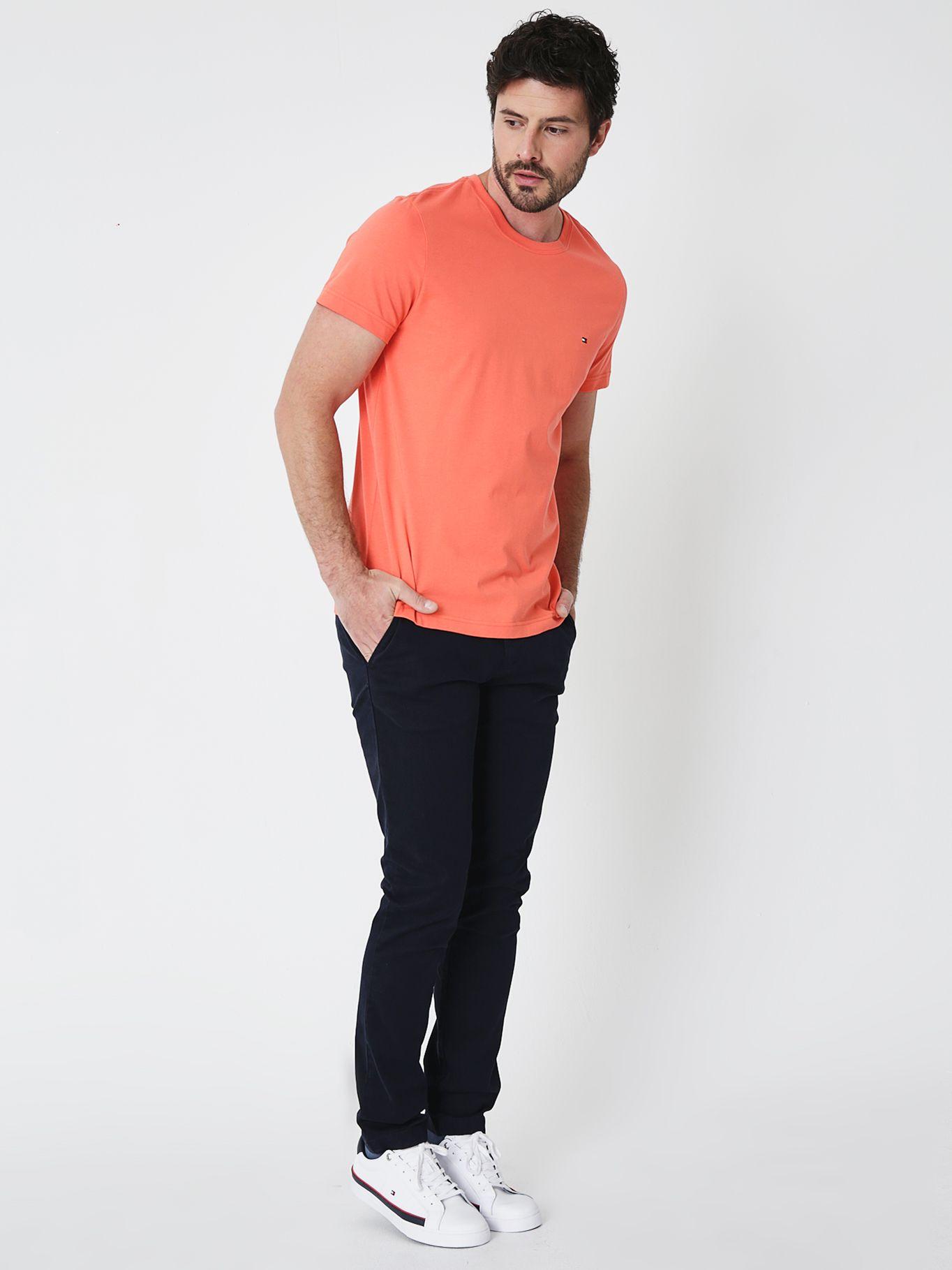 Polera Cotton TKV Slim Fit Naranjo Tommy Hilfiger-2