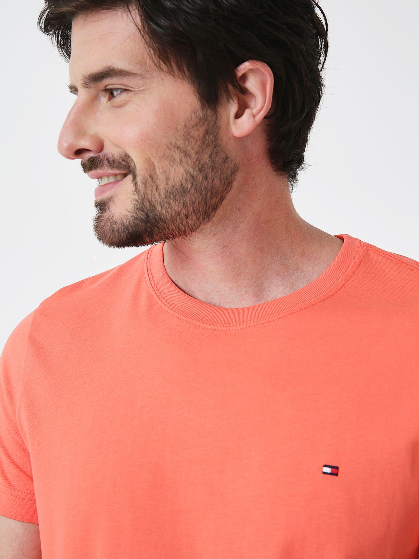 Polera Cotton TKV Slim Fit Naranjo Tommy Hilfiger-3