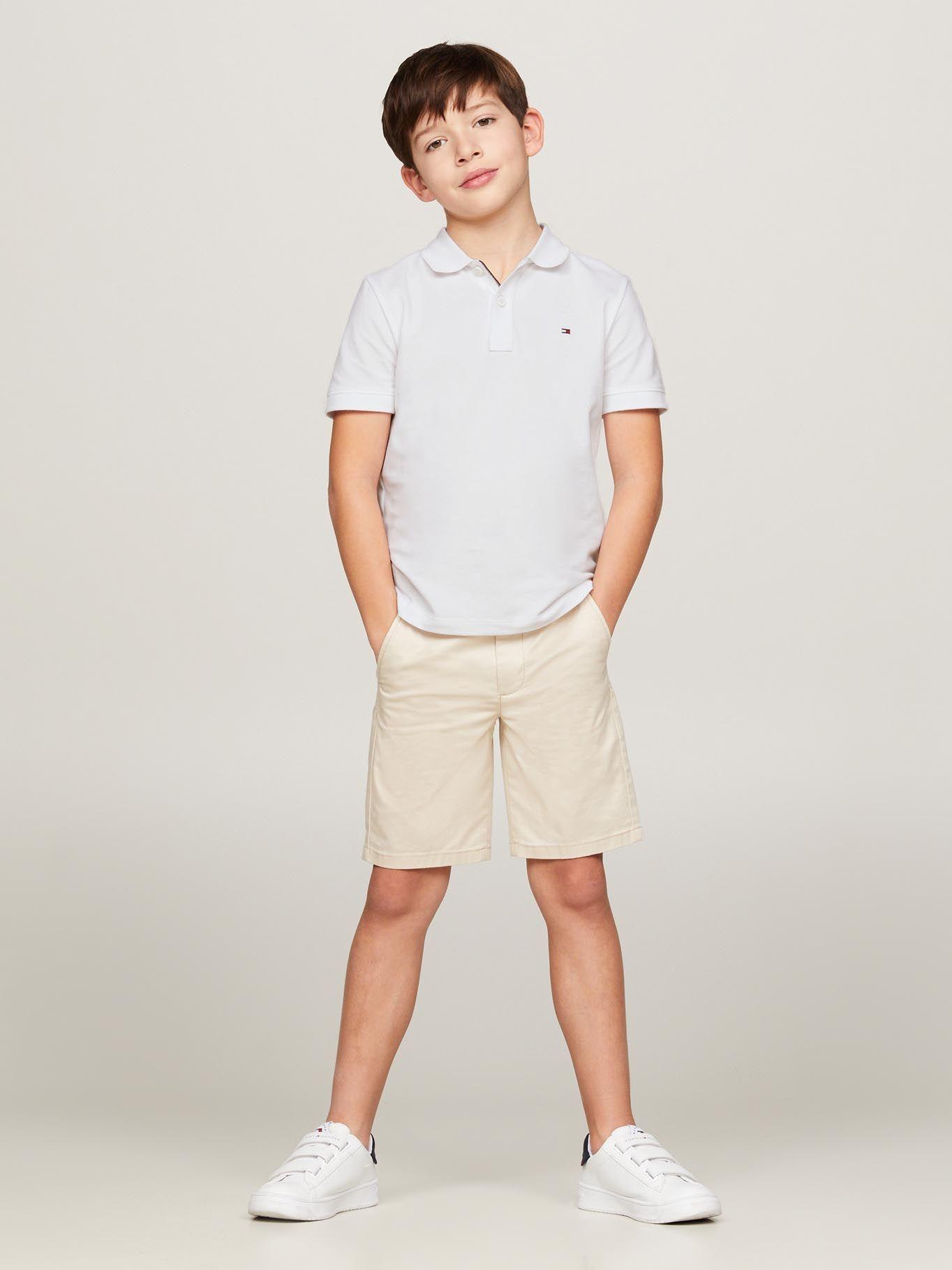 Polo Logo Flag Essential Blanco Tommy Hilfiger-1