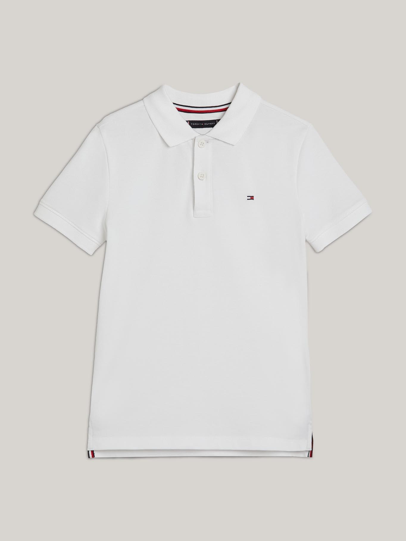 Polo Logo Flag Essential Blanco Tommy Hilfiger-4