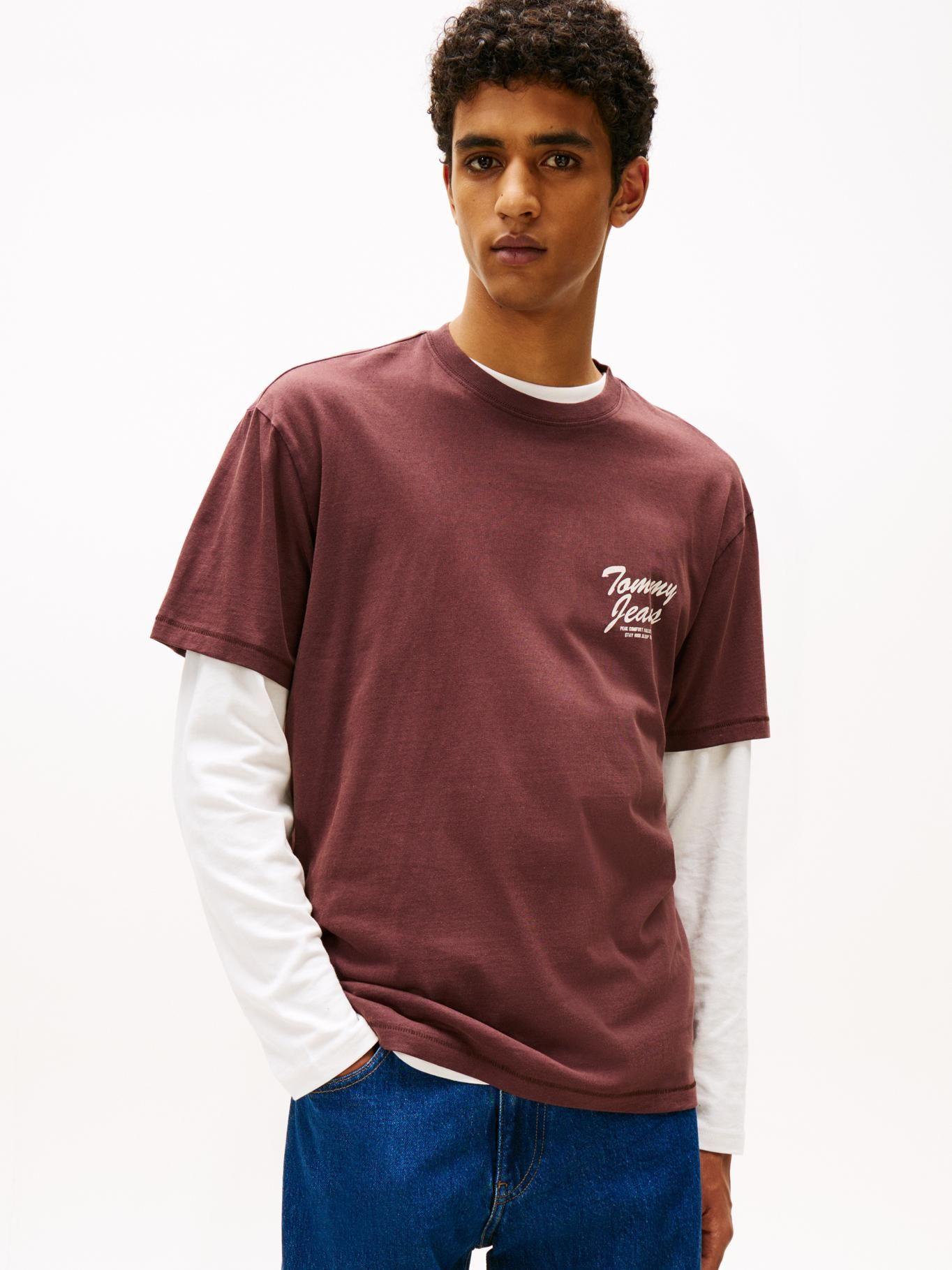 Polera Relaxed Fit Novelty Logo Café Tommy Jeans-0