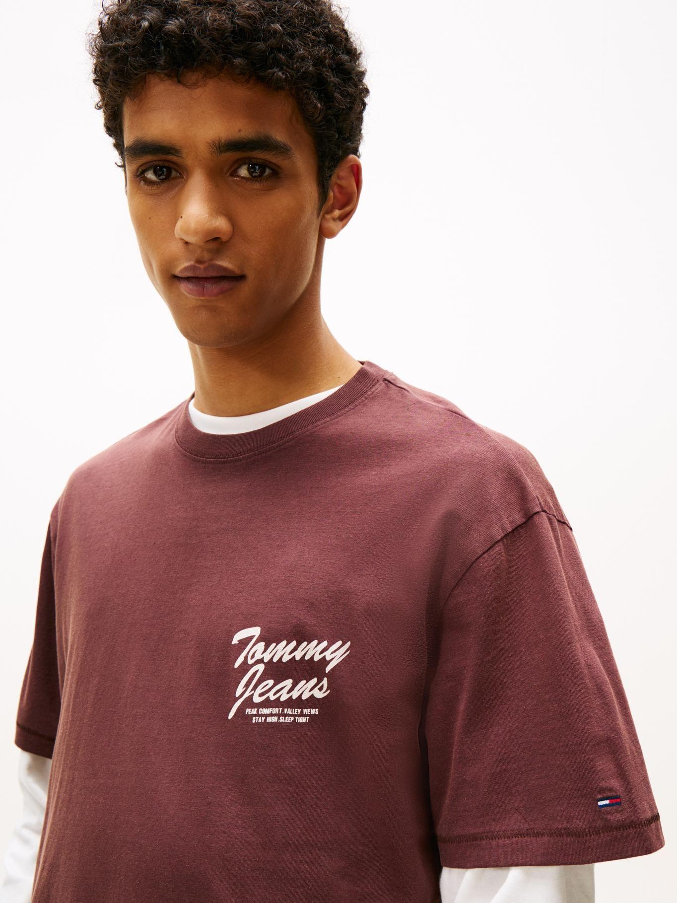 Polera Relaxed Fit Novelty Logo Café Tommy Jeans-3