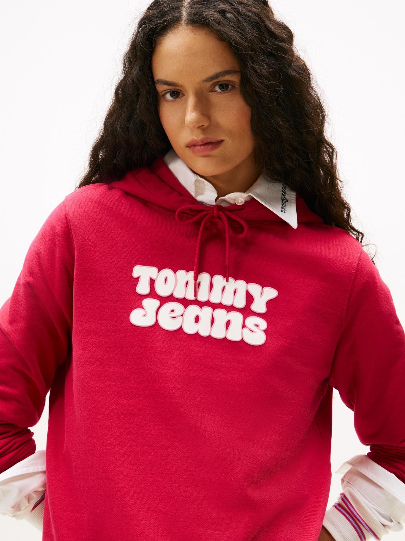 Polerón Hoodie Regular Fit Rojo Tommy Jeans-3