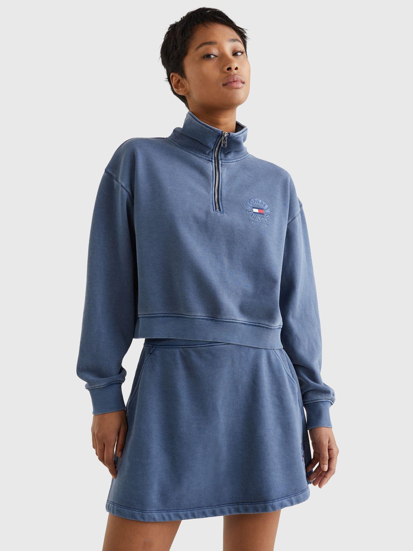 Polerón Relaxed Timeless Con Cierre Azul Tommy Hilfiger-0