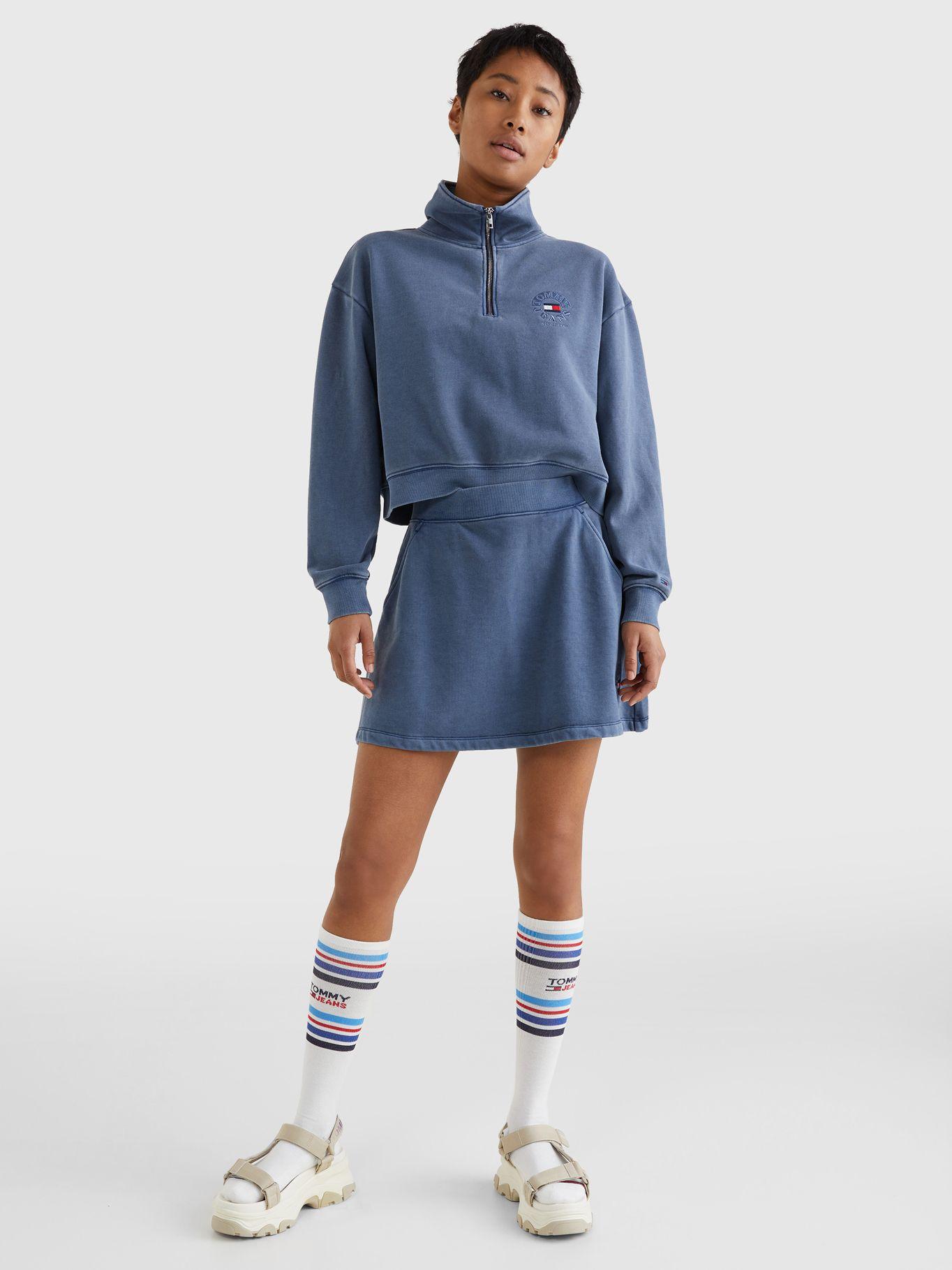 Polerón Relaxed Timeless Con Cierre Azul Tommy Hilfiger-3